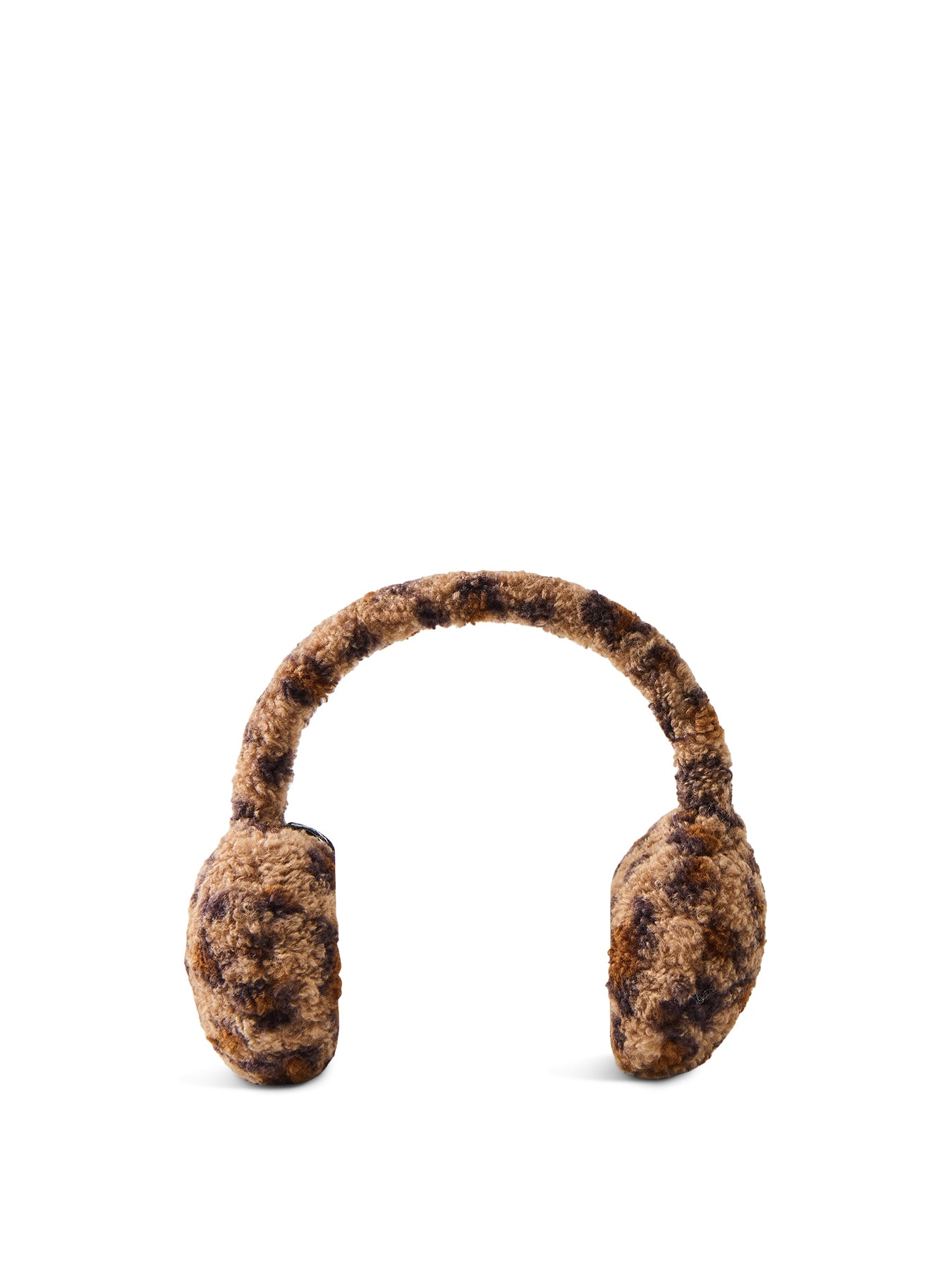 Netty Leopard Borg Earmuffs Brown