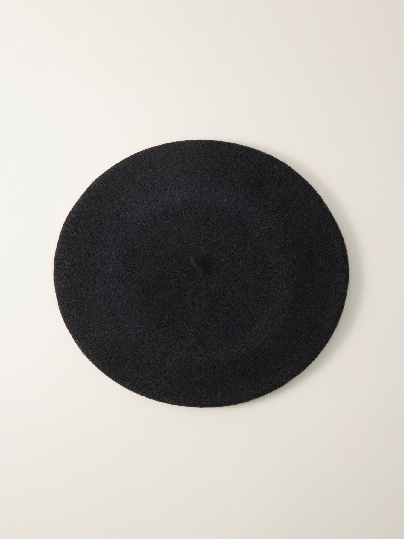 French Wool Beret Black