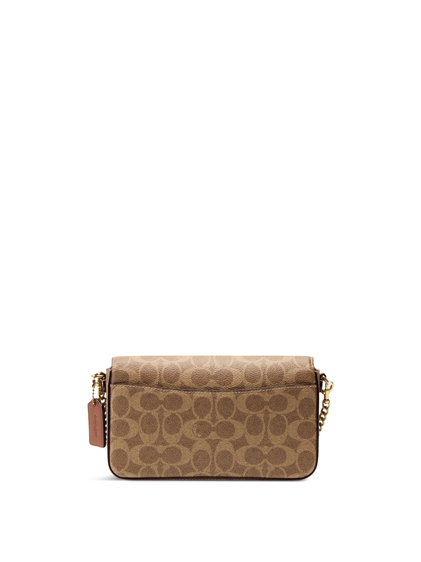 Essential Signature Canvas Crossbody Bag Tan Caramel