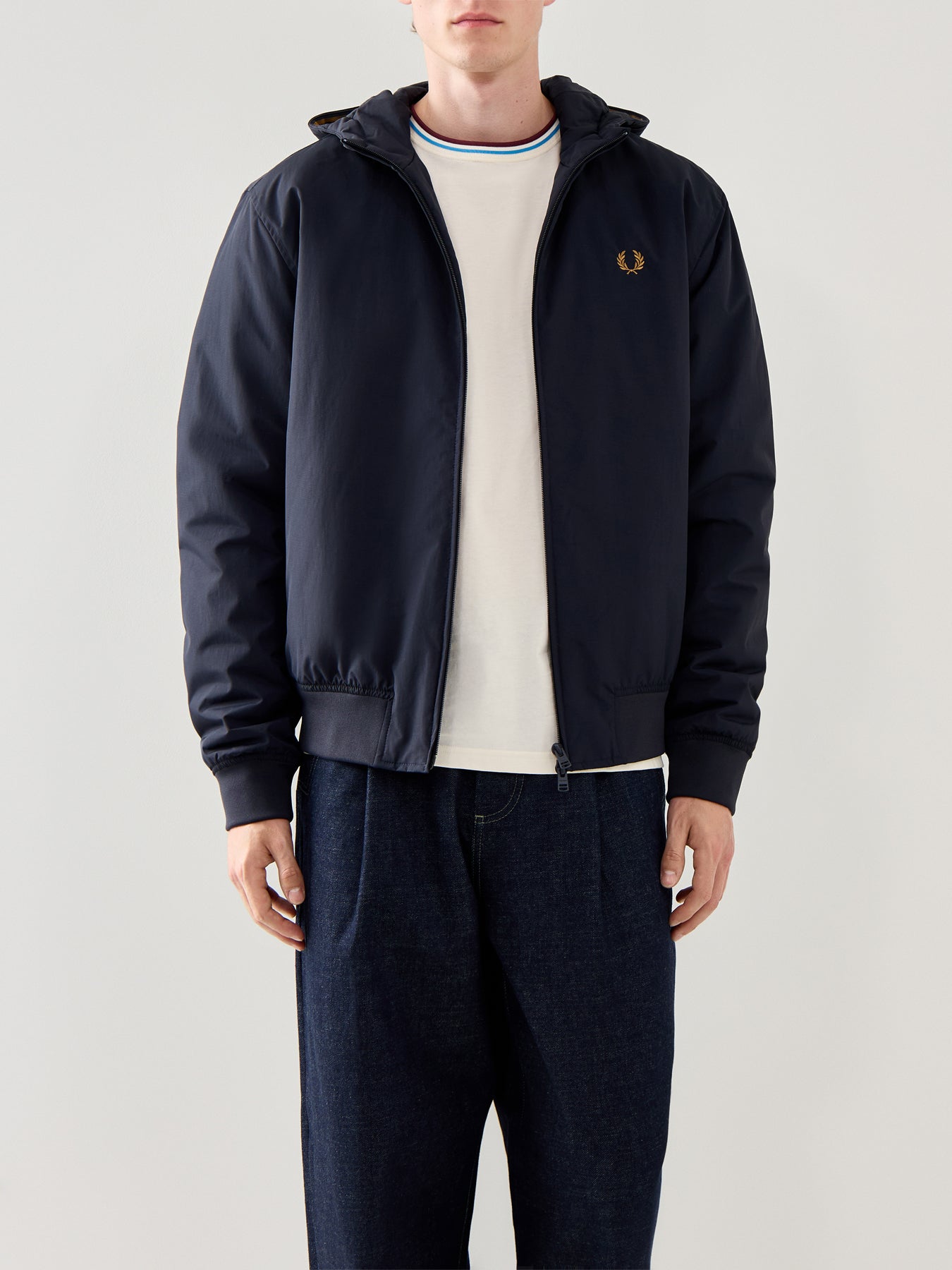 Hooded Brentham Jacket Navy
