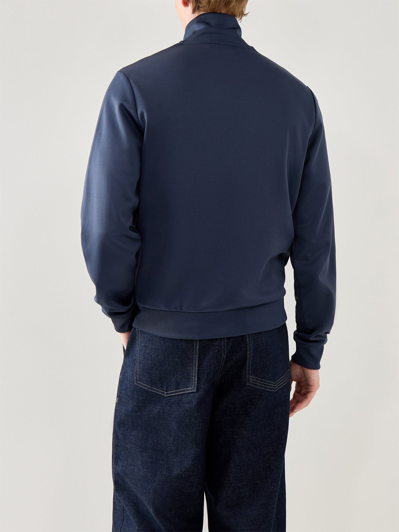 Striped Panel Track Jacket Blue