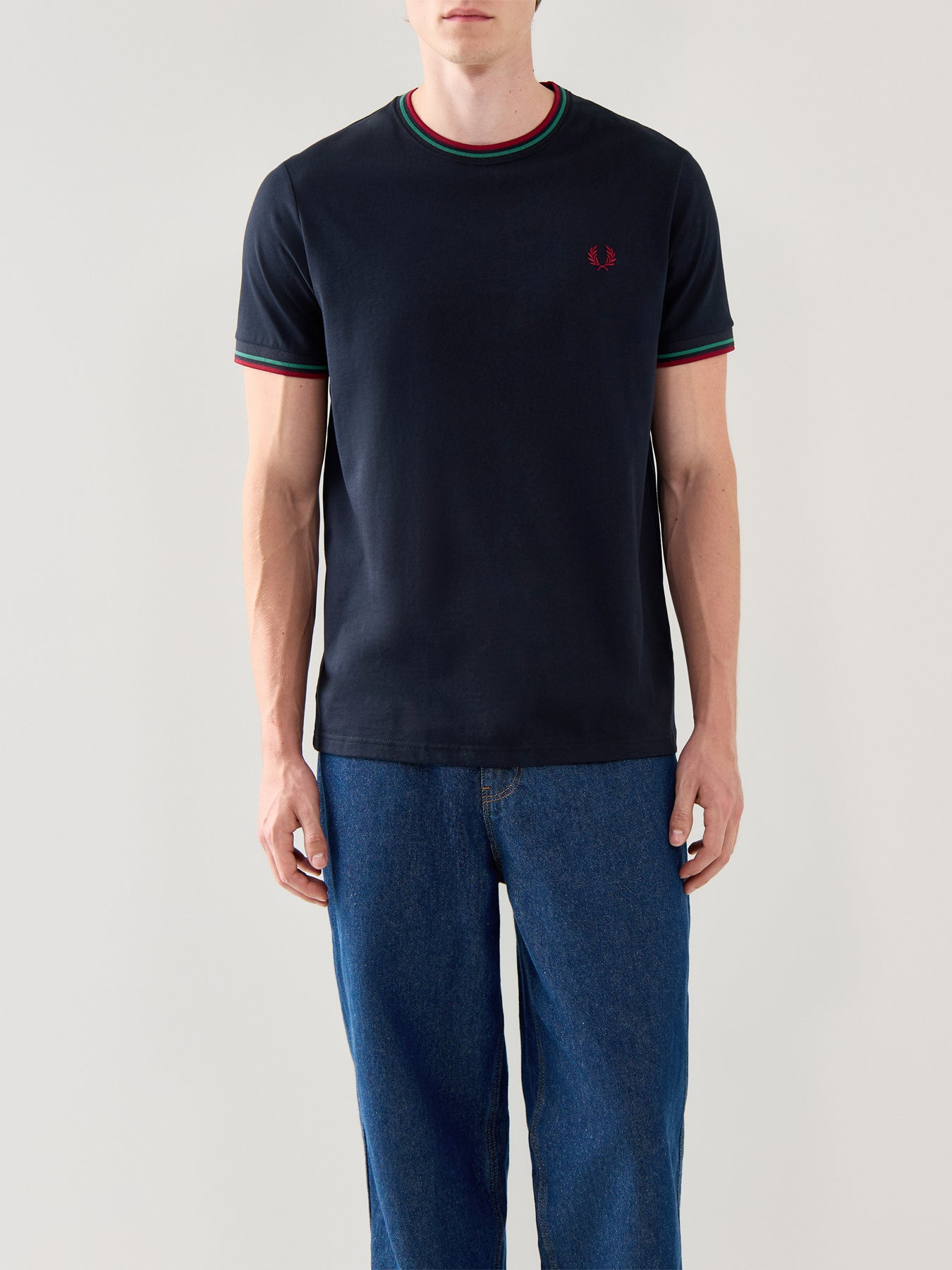 Twin Tipped Cotton Short Sleeves T-Shirt Blue