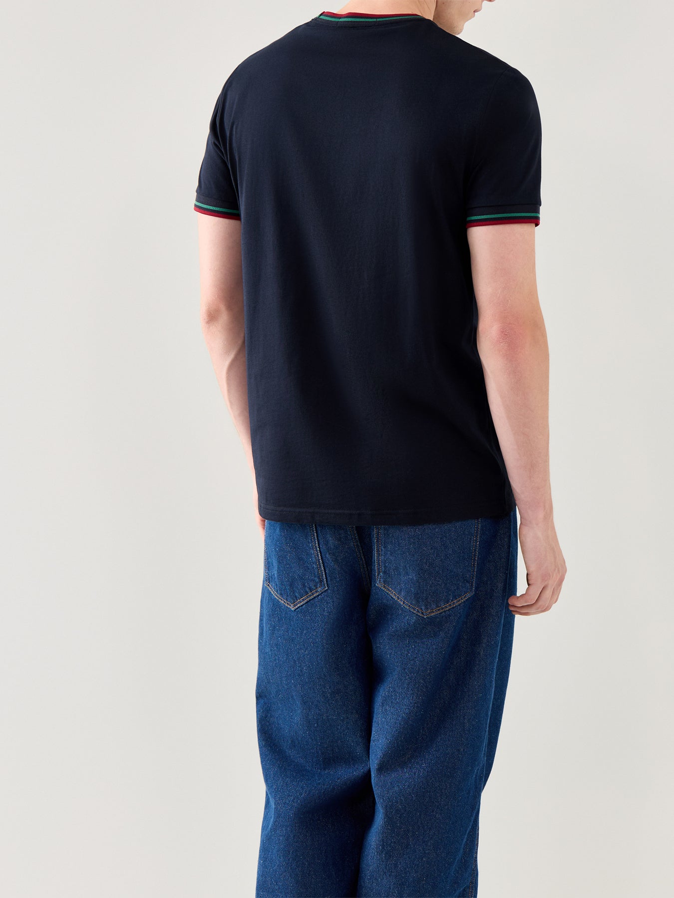 Twin Tipped Cotton Short Sleeves T-Shirt Blue