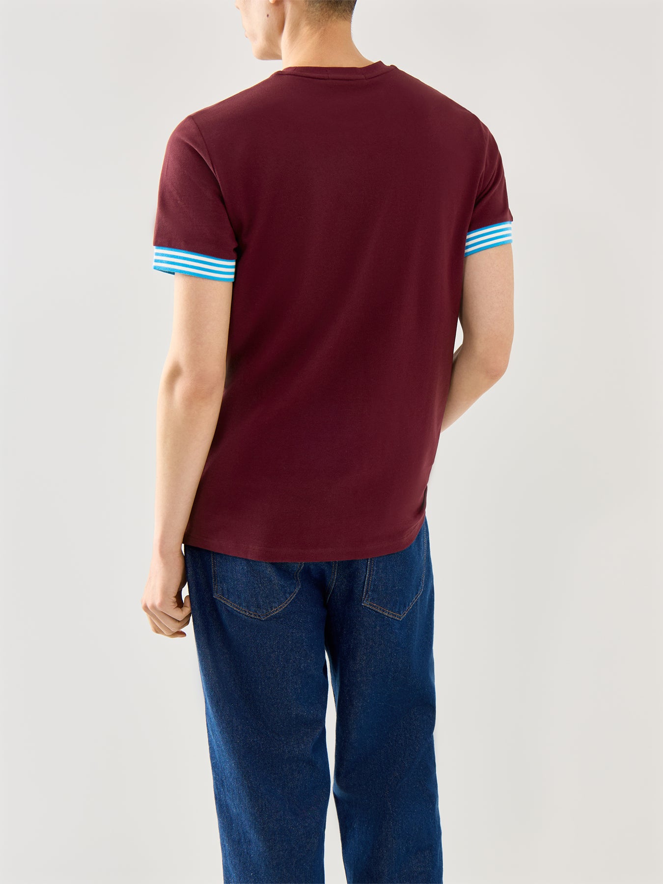 Striped Cuff T-Shirt