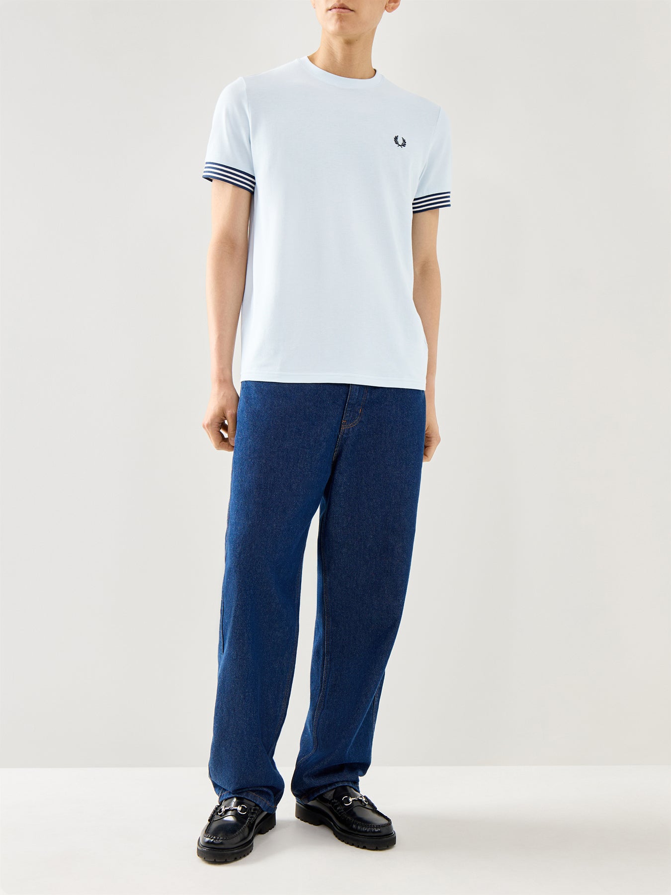 Striped Cuff T-Shirt