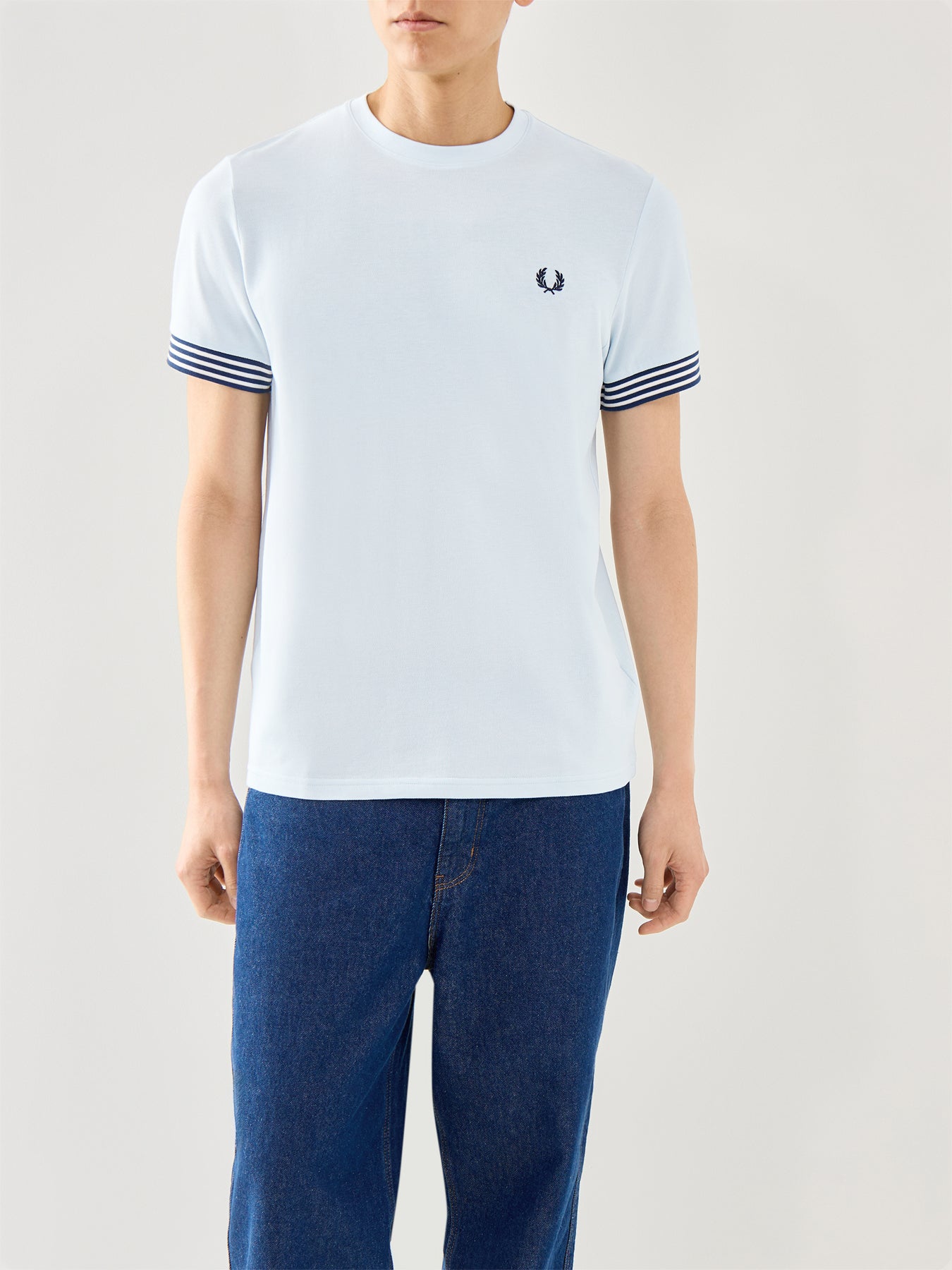 Striped Cuff T-Shirt