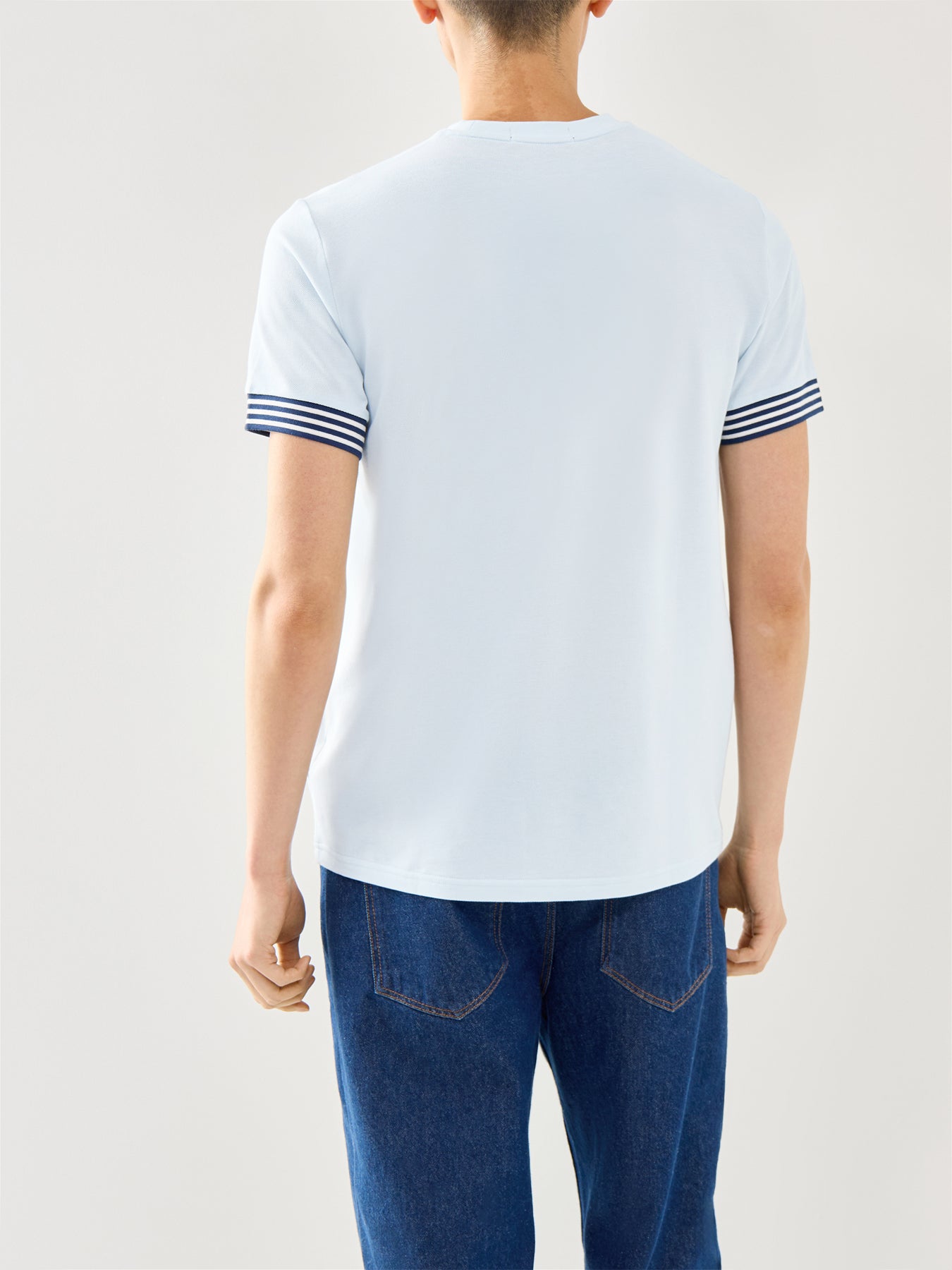 Striped Cuff T-Shirt