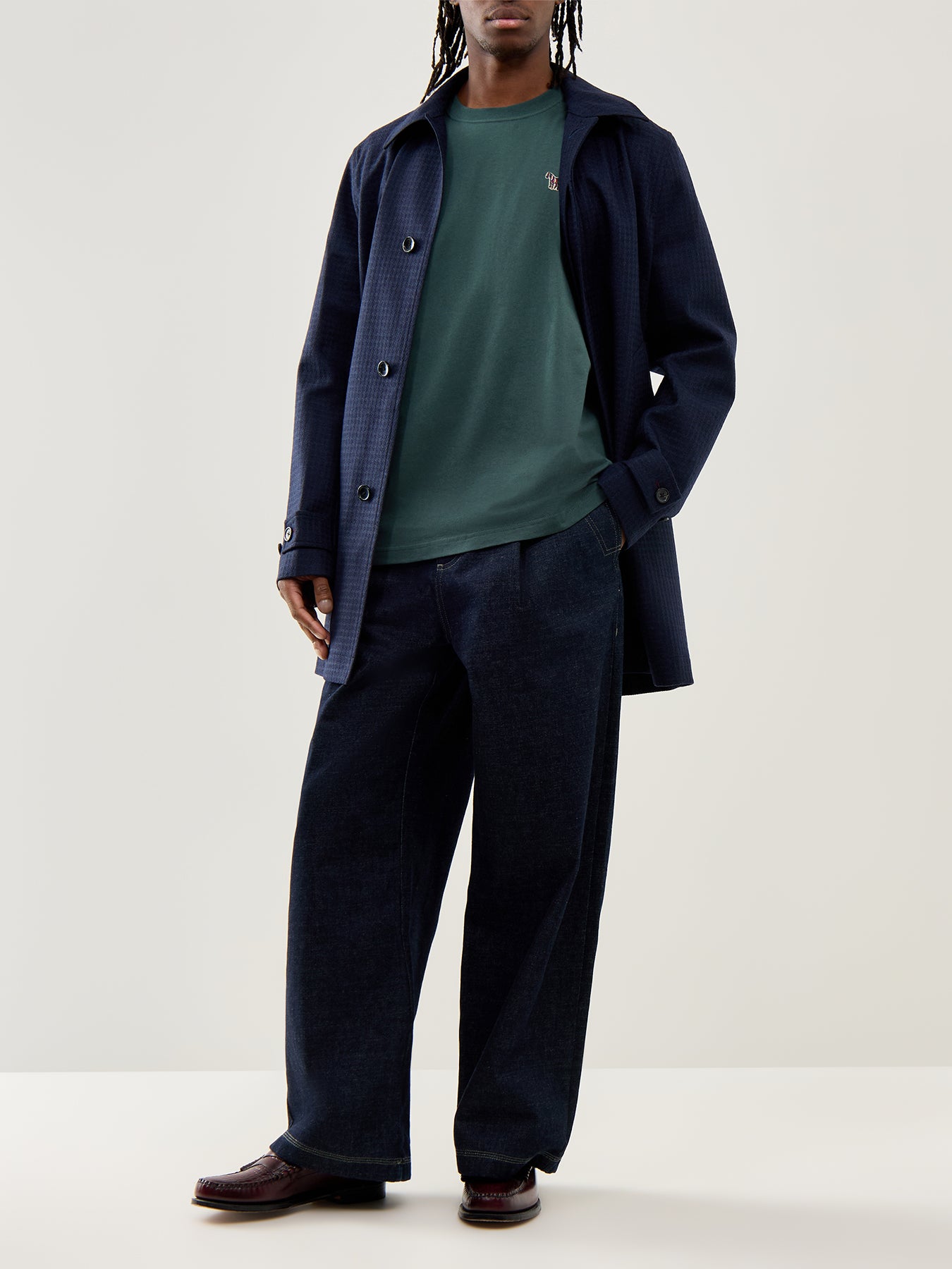 Zebra Tee Petrol Green