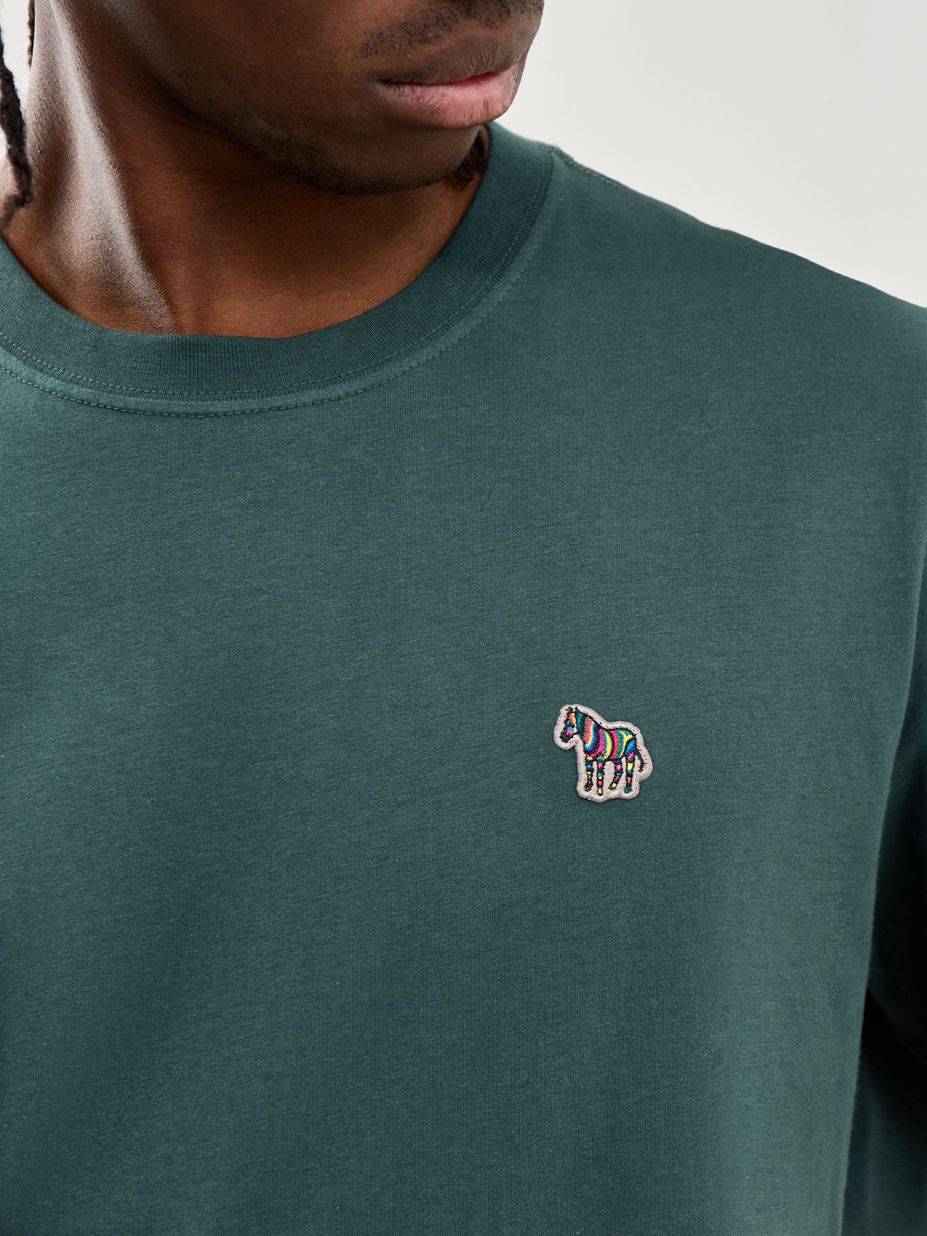 Zebra Tee Petrol Green