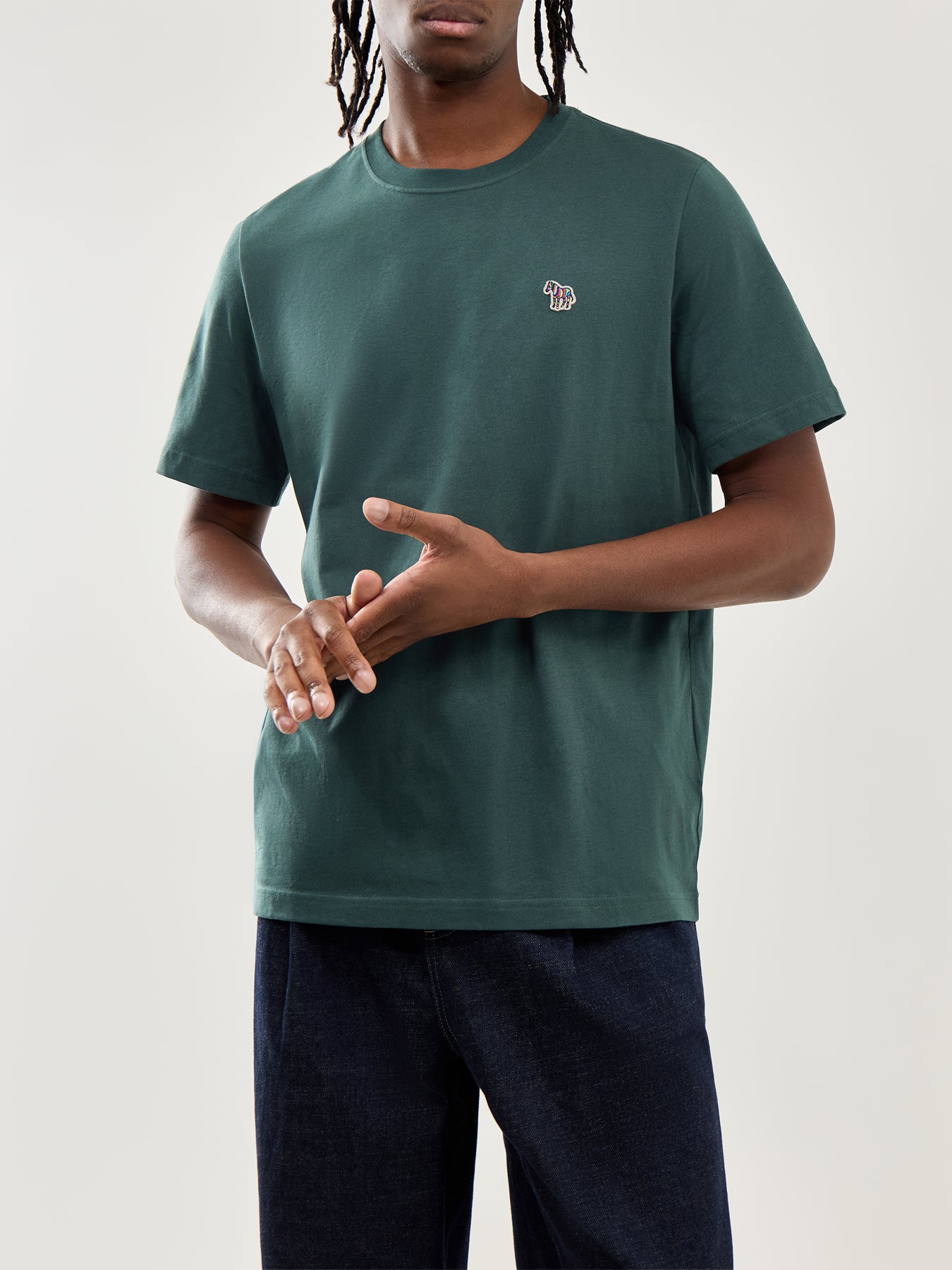 Zebra Tee Petrol Green