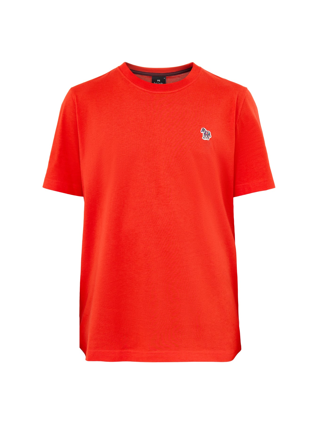 Zebra Short Sleeves Cotton Tee Coral