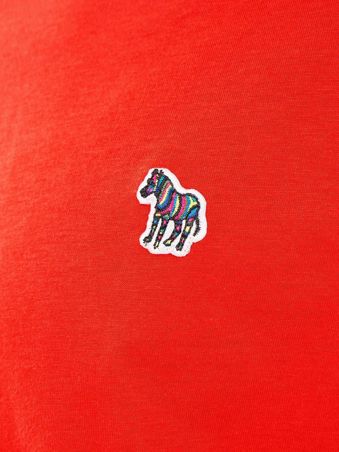 Zebra Short Sleeves Cotton Tee Coral