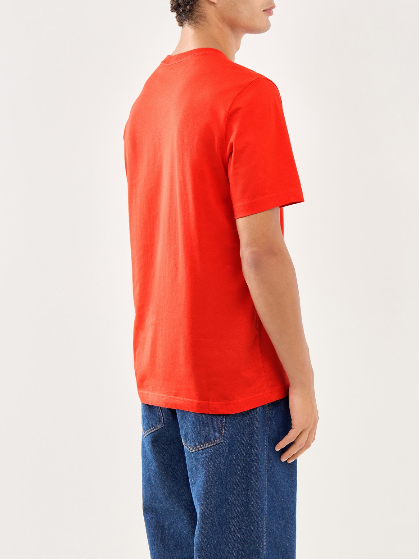 Zebra Short Sleeves Cotton Tee Coral