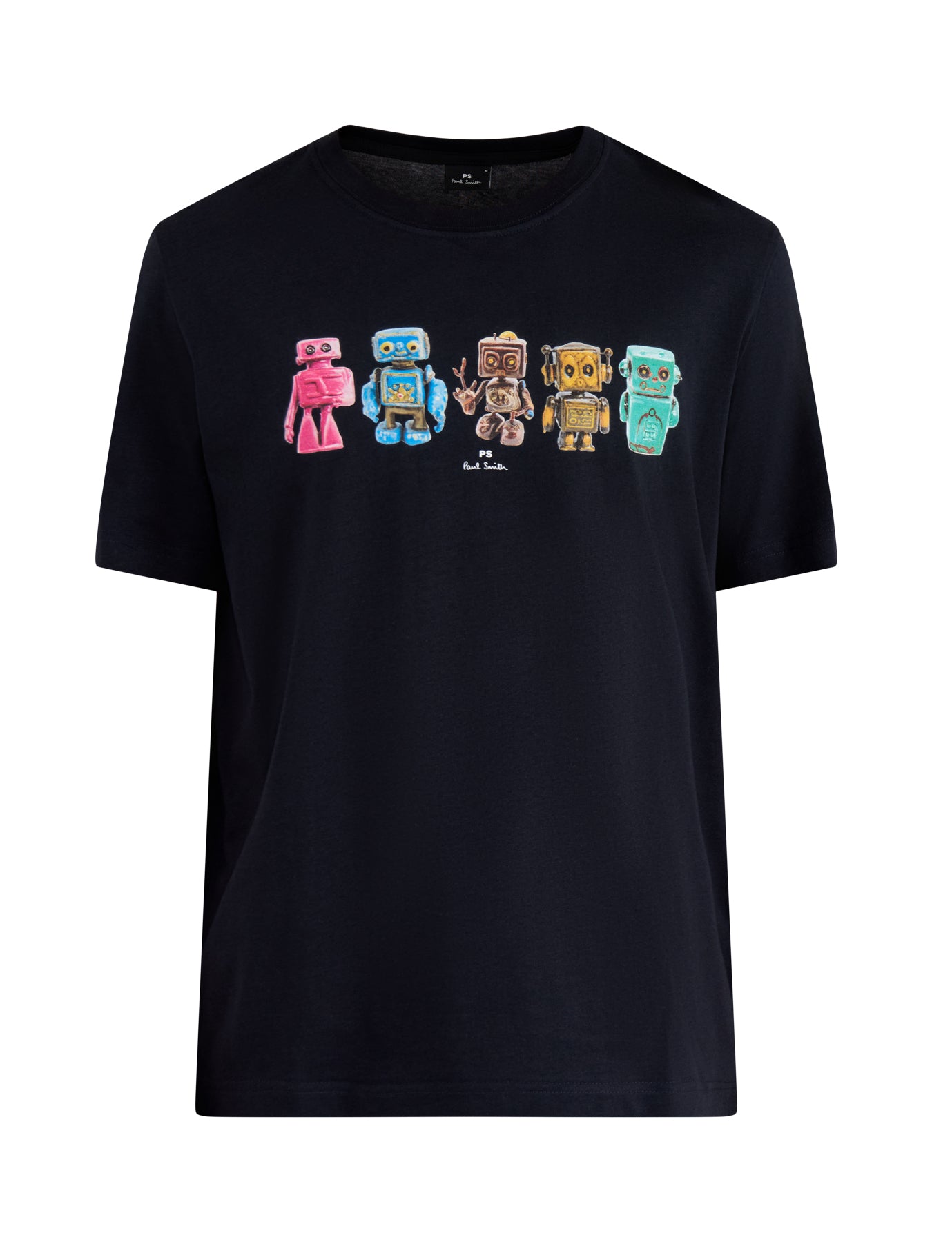 Robots Short Sleeves Tee Navy
