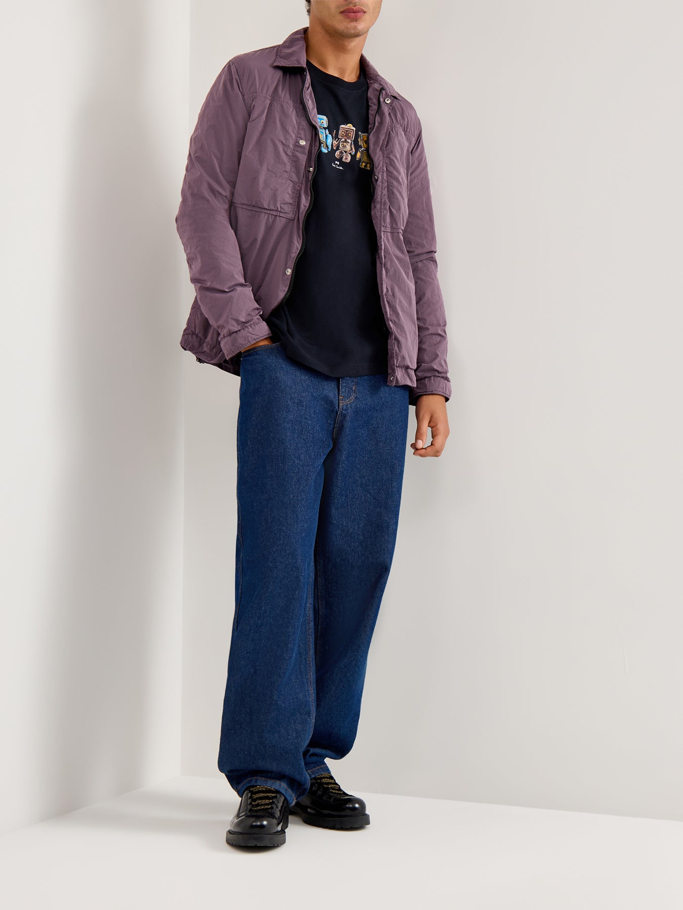 Robots Short Sleeves Tee Navy