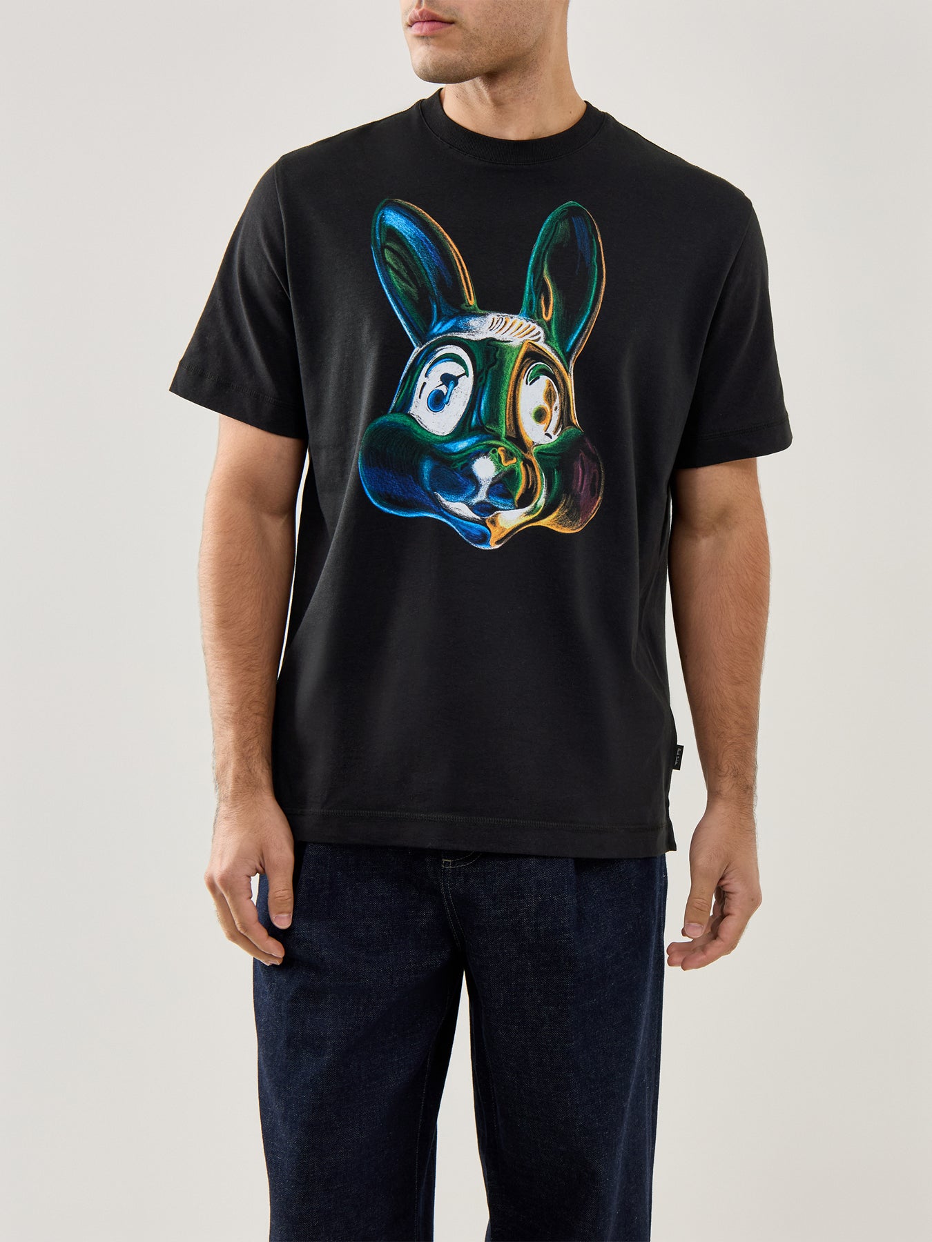 Rabbit Tee Black