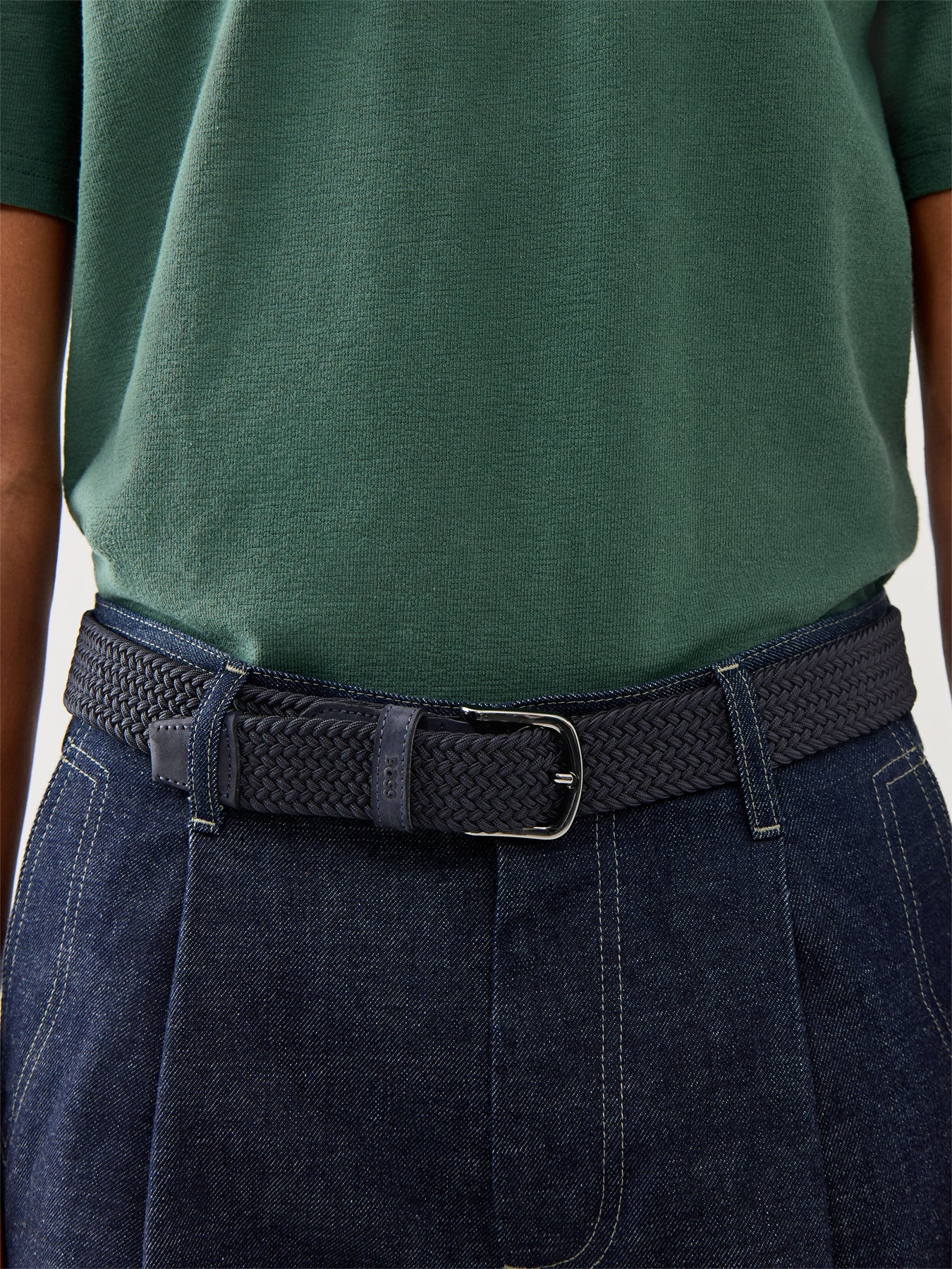 Sash Dark Blue Belt Leather