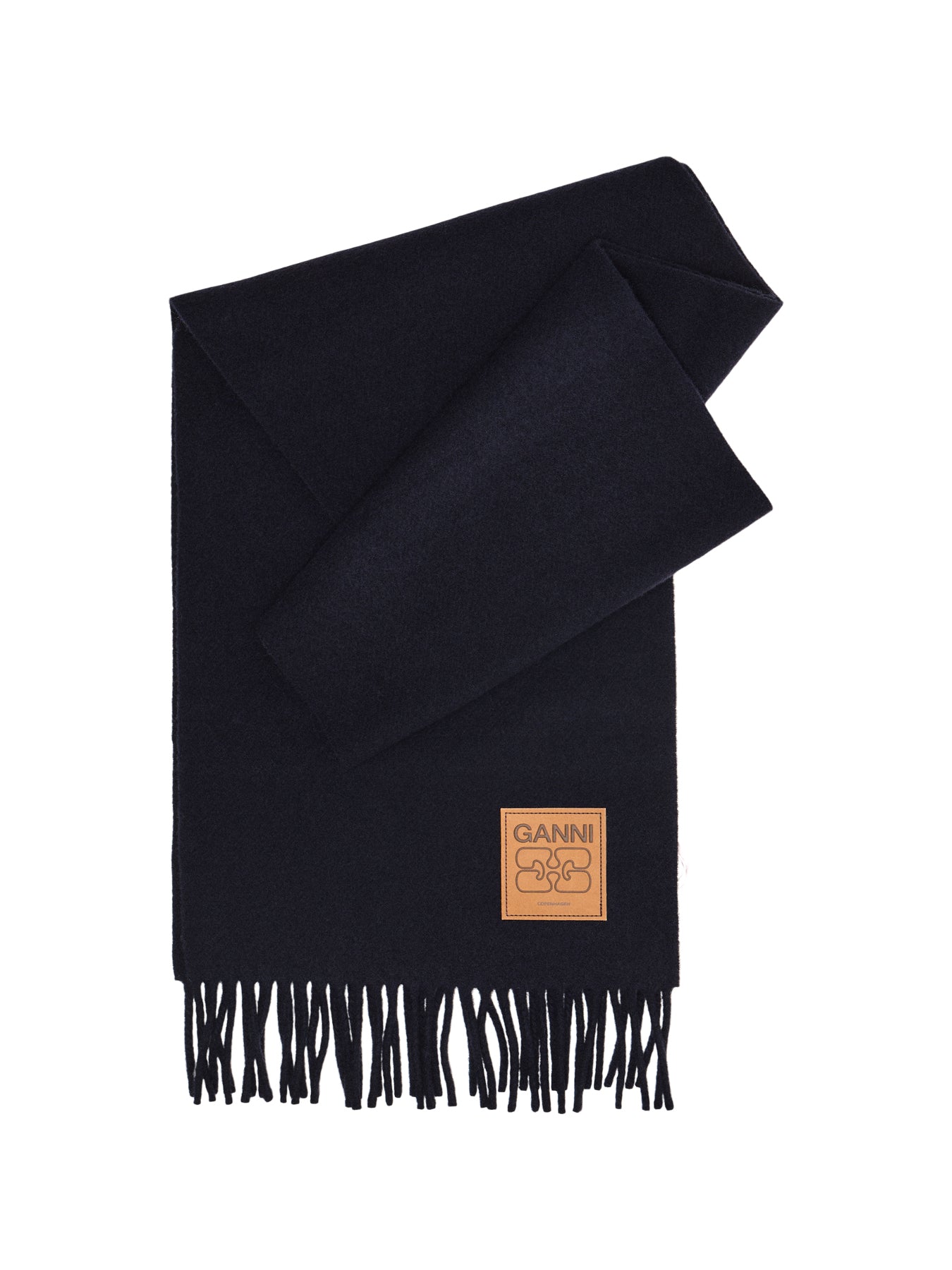 Double Face Wool Scarf Sky Captain