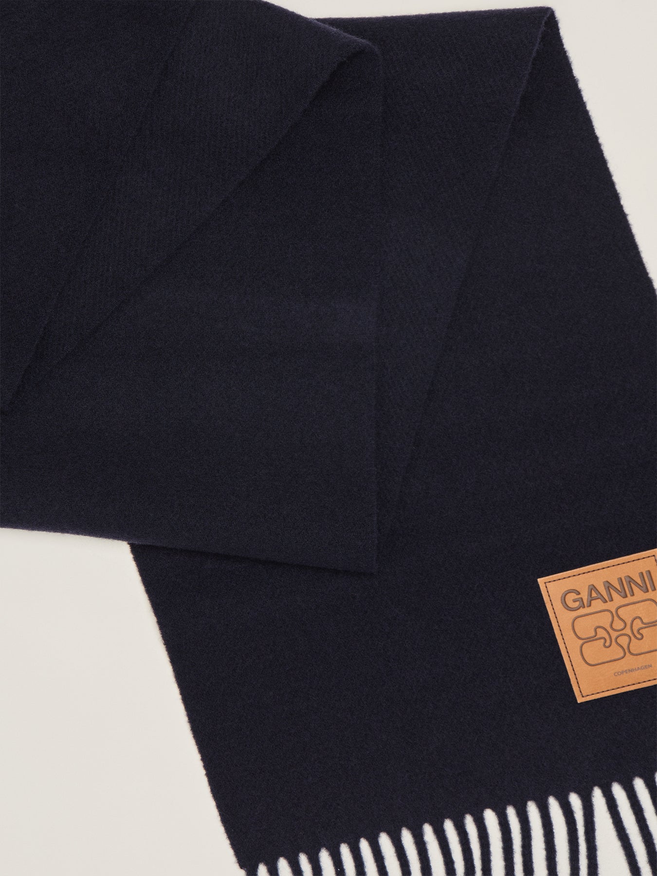 Double Face Wool Scarf Sky Captain