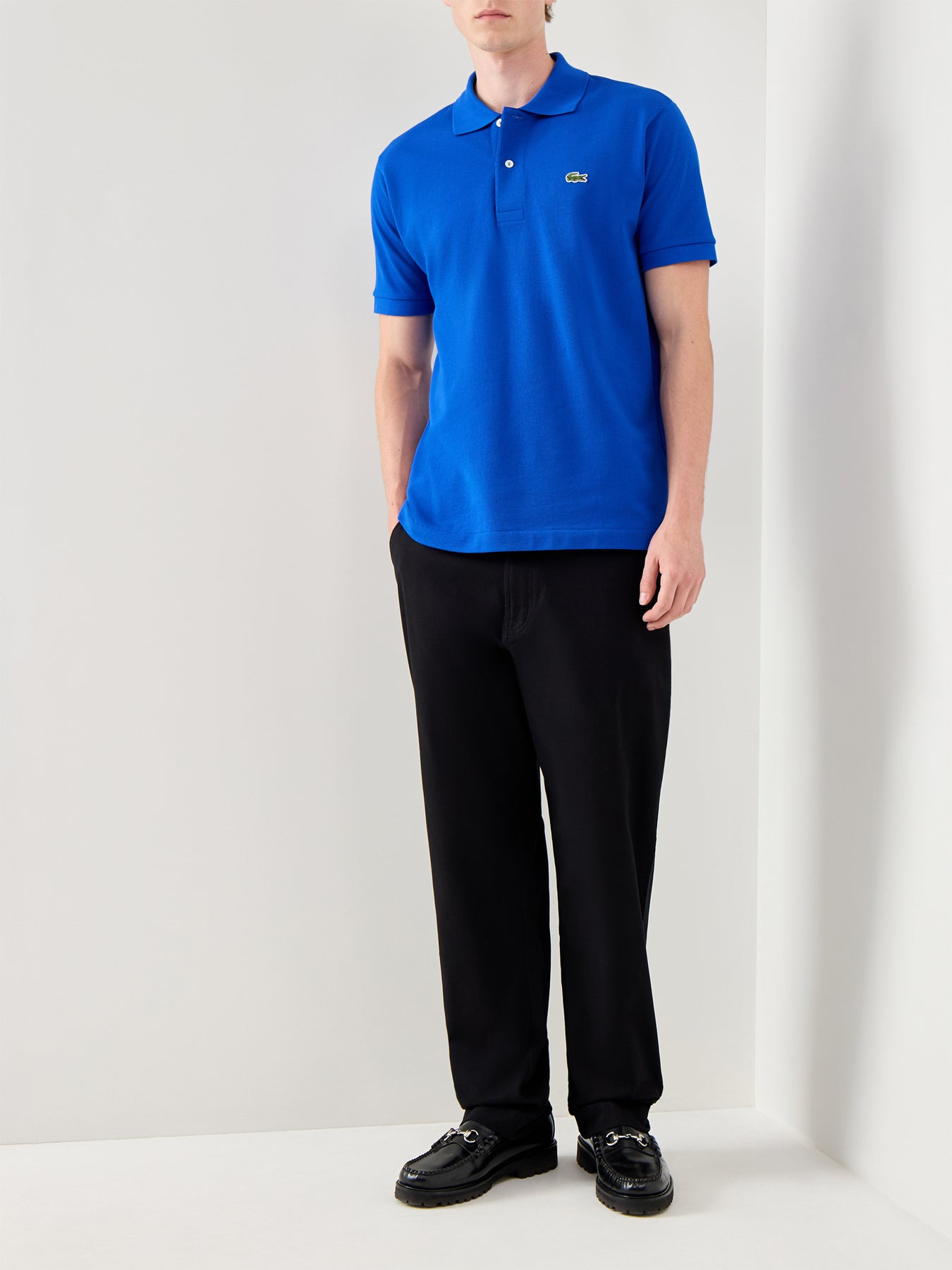 Classic Cotton Short Sleeves Polo Shirt Blue