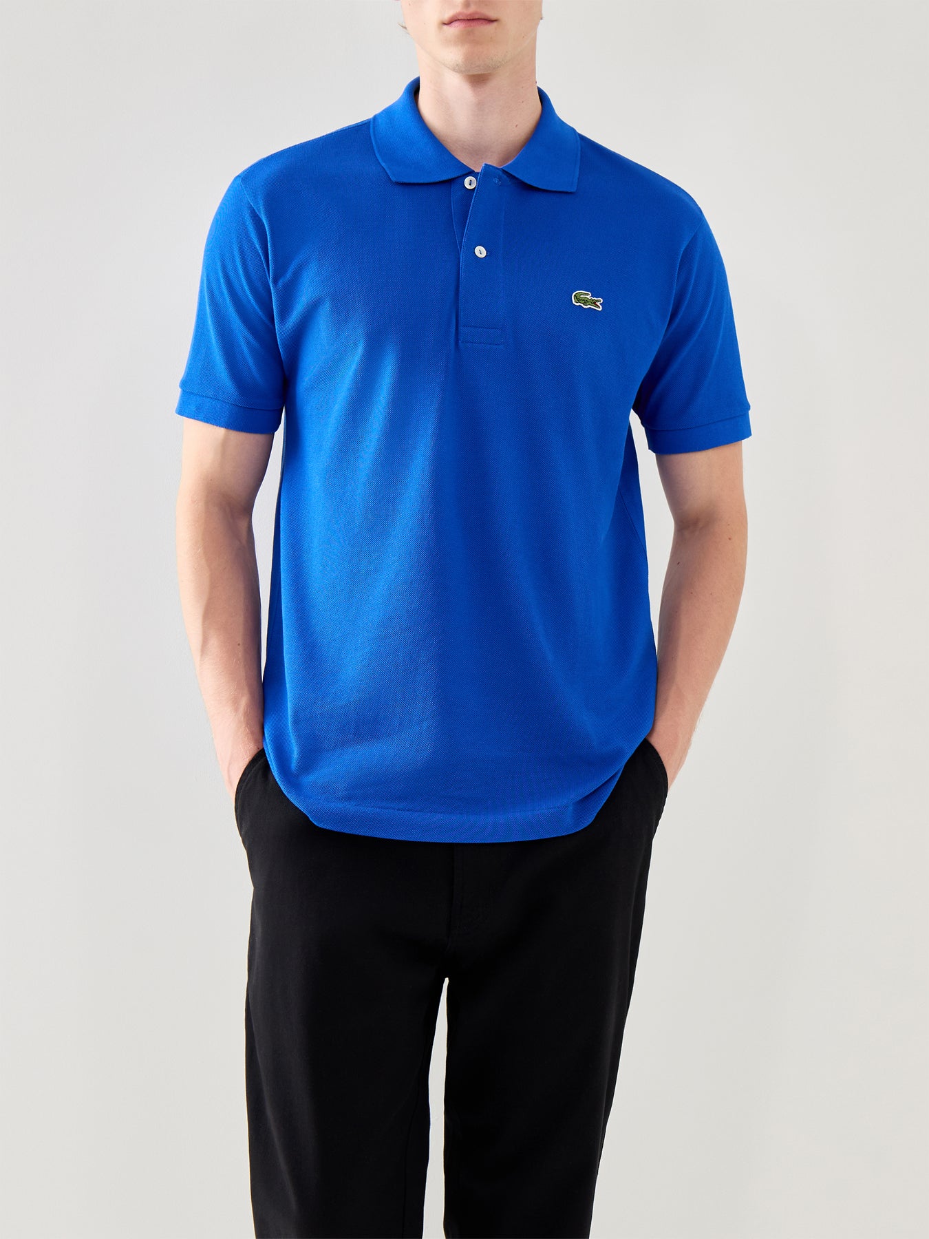 Classic Cotton Short Sleeves Polo Shirt Blue