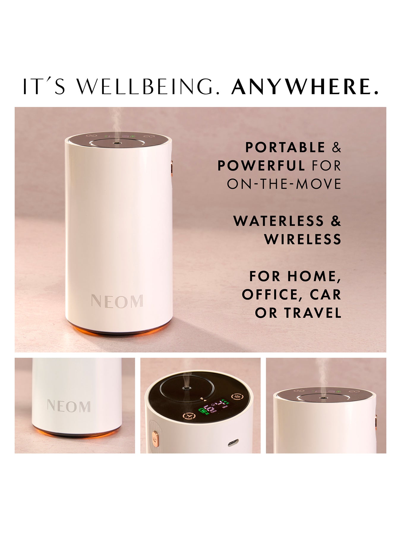 Wellbeing Pod Mini Essential Oil Diffuser White