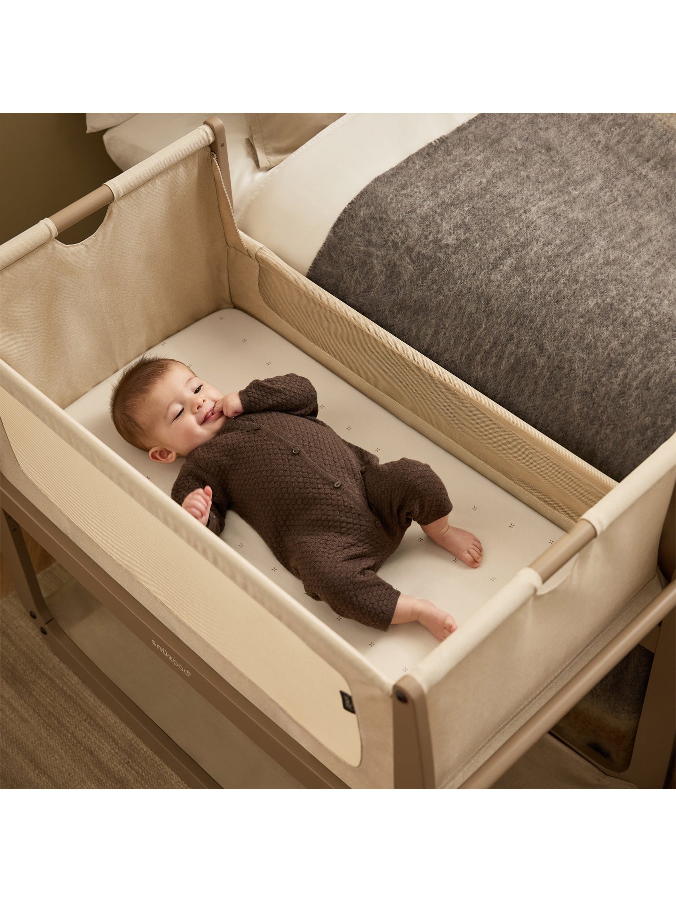 Brown Cotton 2 Pack Crib Fitted Sheets