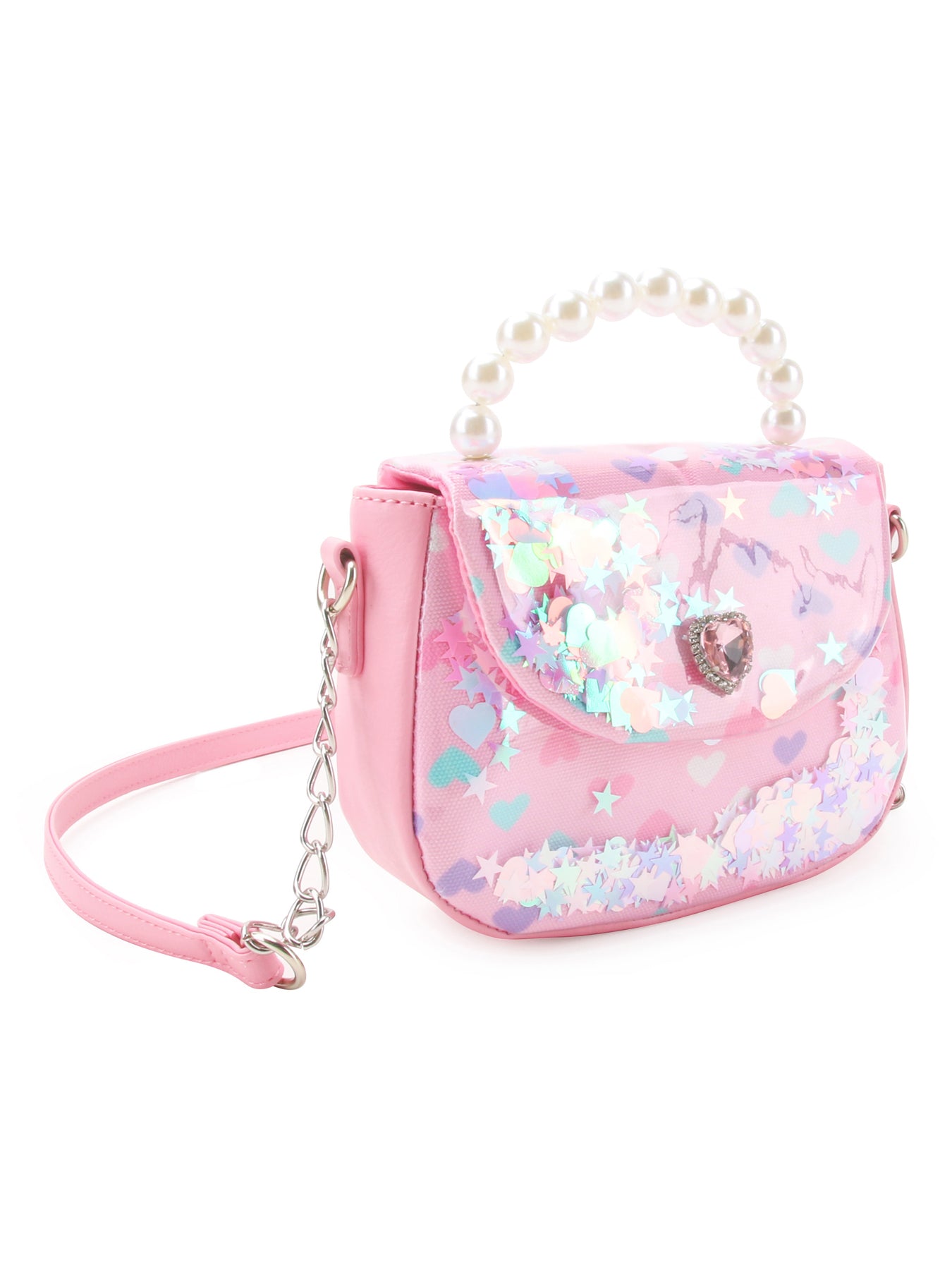 Confetti Hearts Crossbody Bag