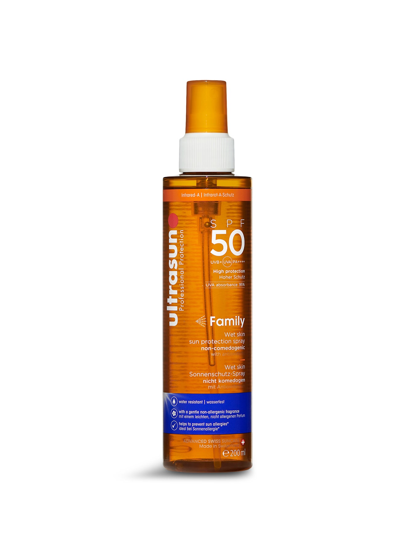 Ultrasun Family Wet Skin Spray SPF50 200ml