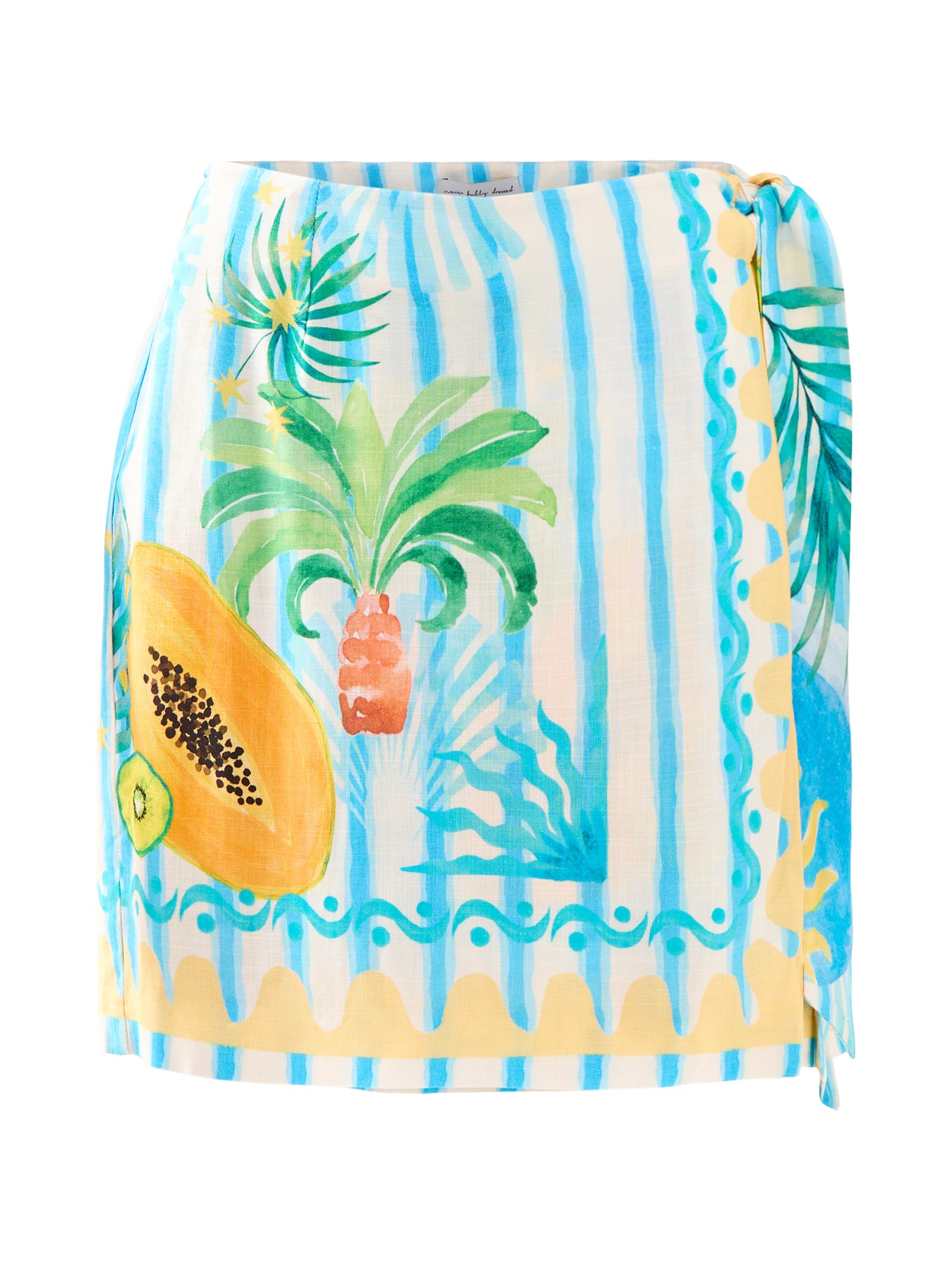 Rio Stripe Mini Wrap Skirt