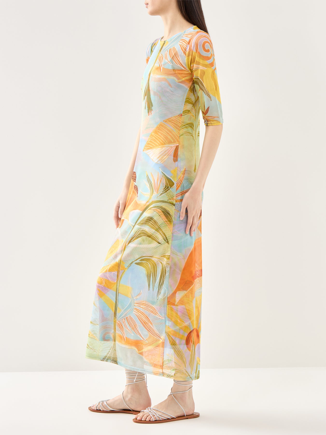 Sky Sydney Mesh Midi Dress