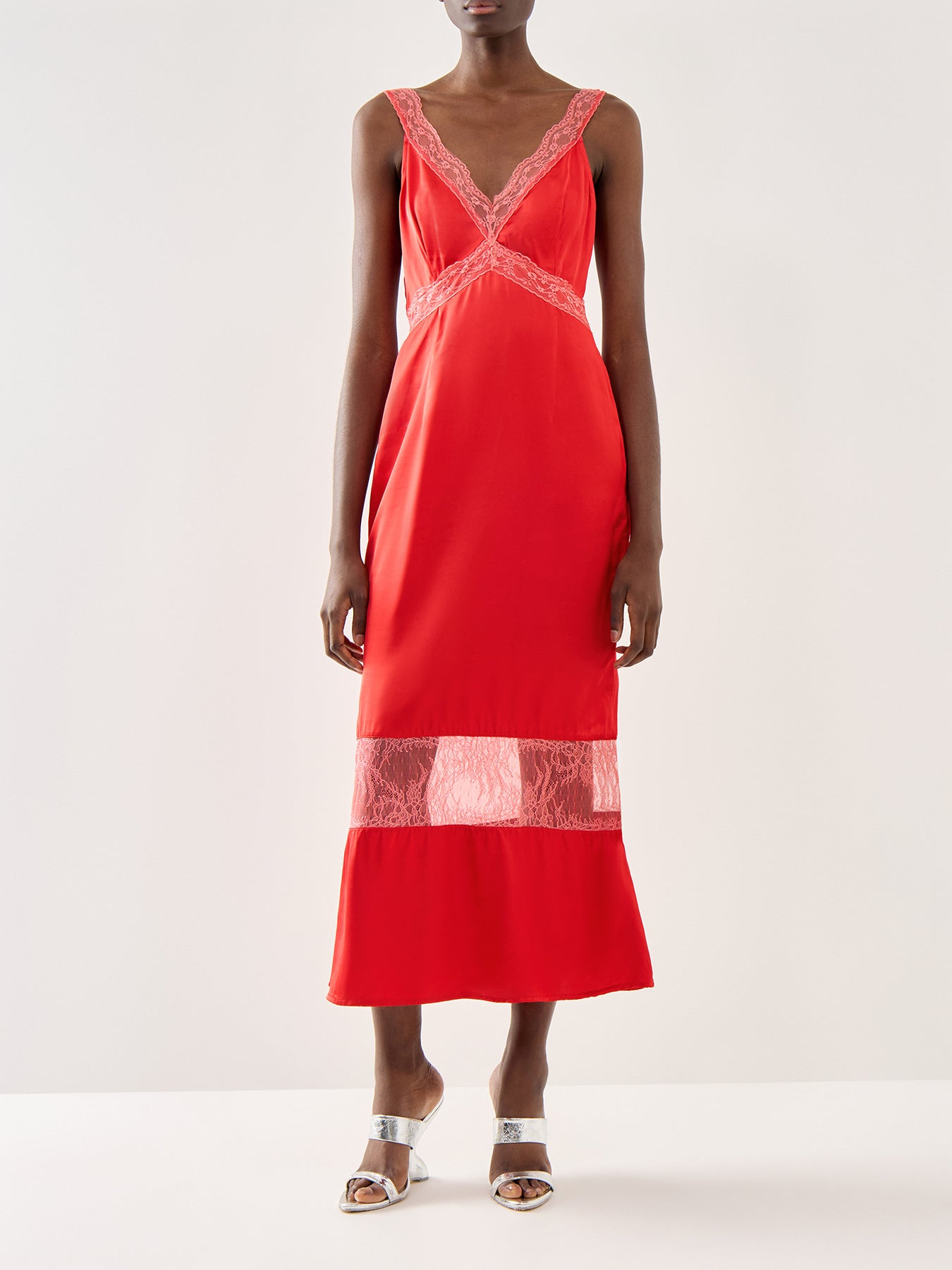 Red and Pink Cici Dress