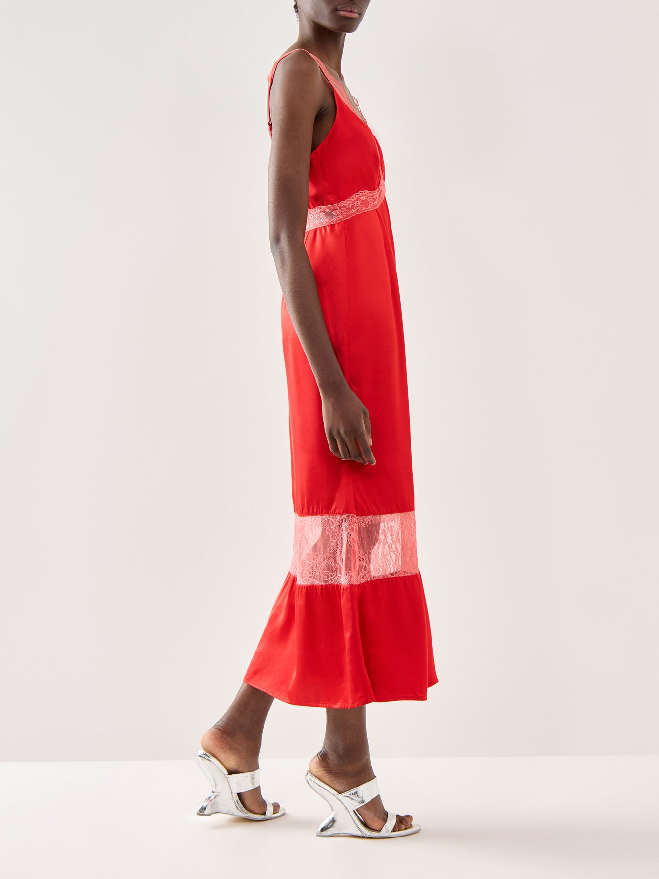 Red and Pink Cici Dress