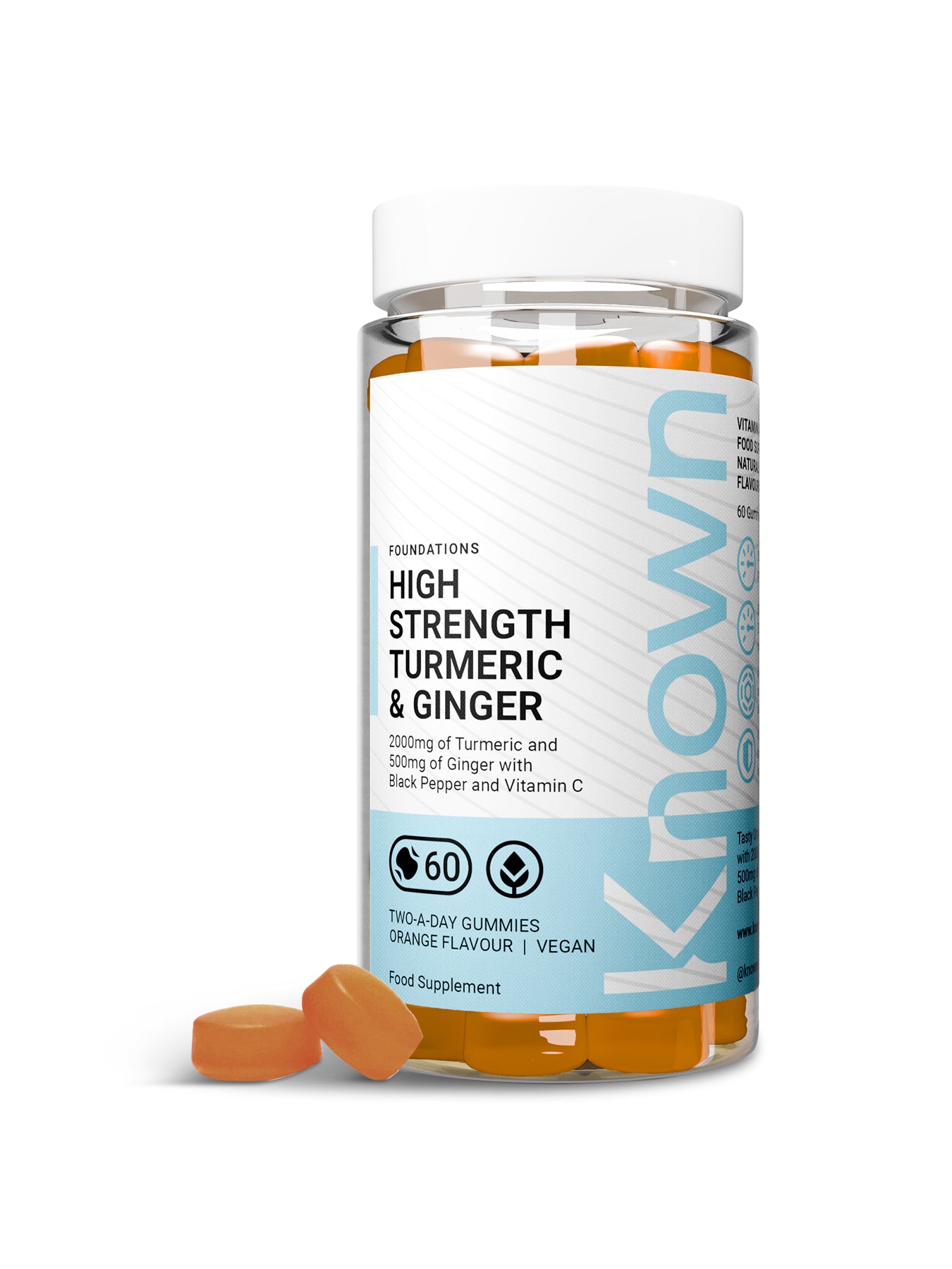 High-Strength Turmeric & Ginger Vegan Gummies