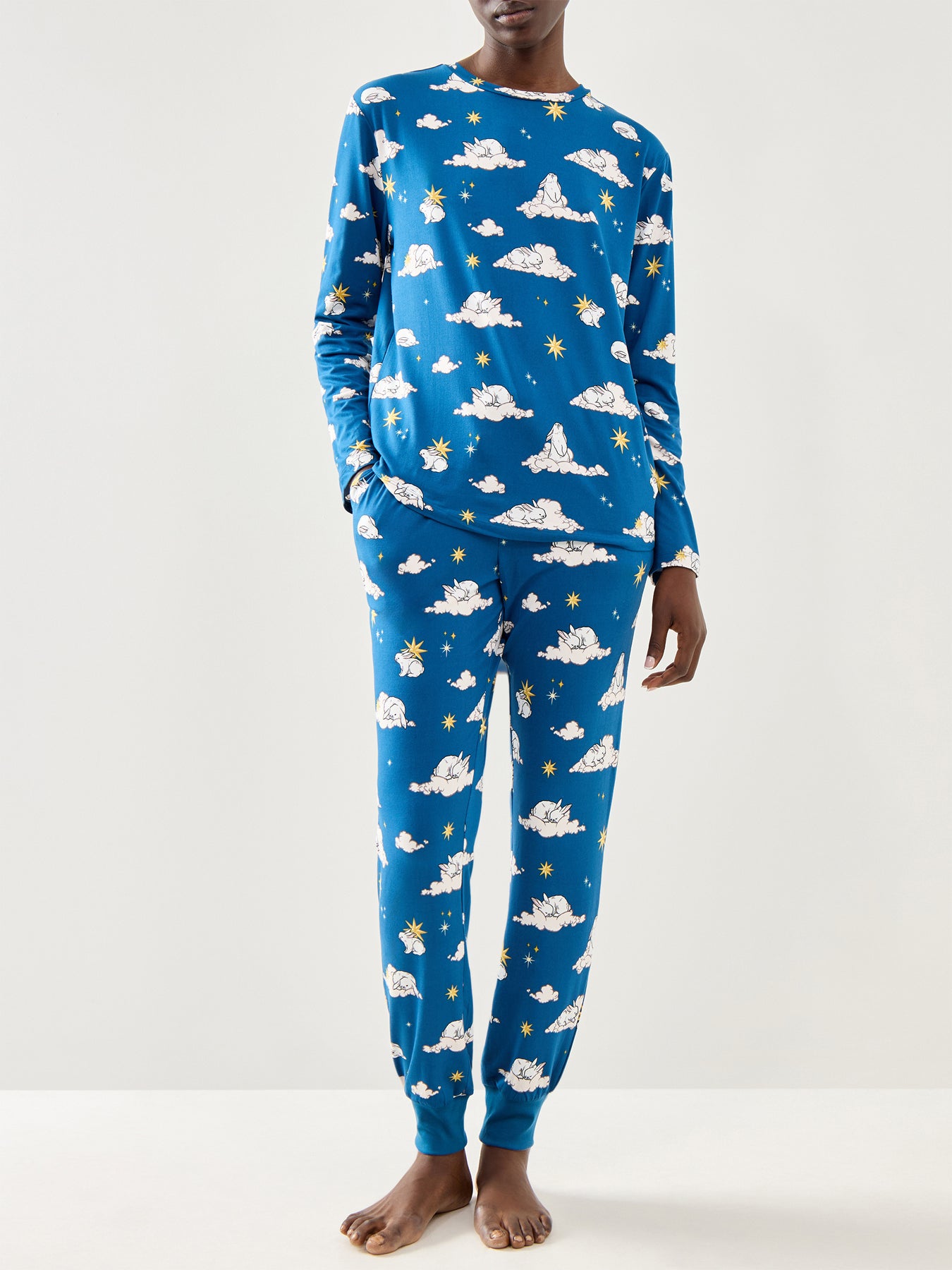 Celestial Bunny Long Set Teal Teal