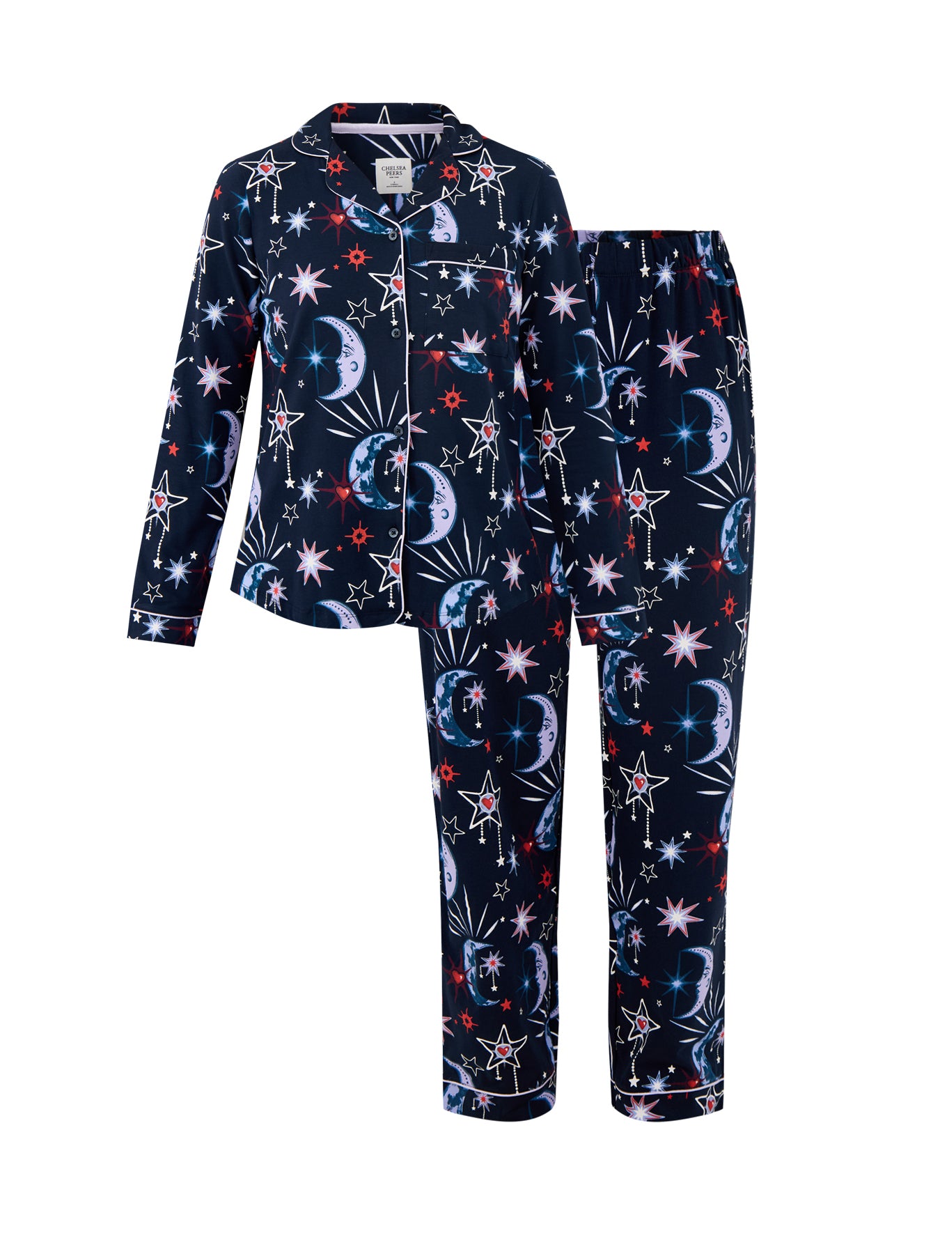 Starry Night Sky Pyjama Set Navy