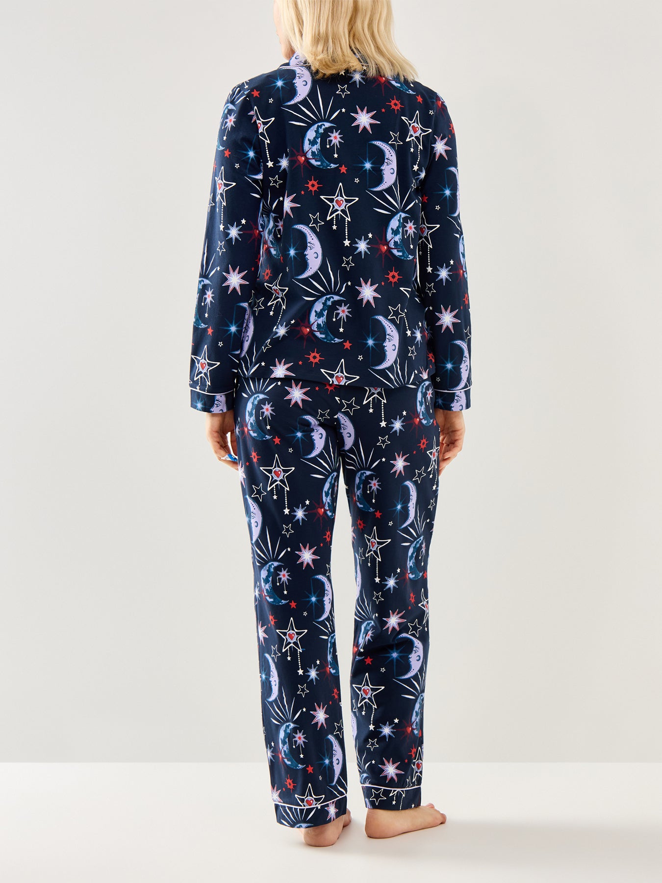 Starry Night Sky Pyjama Set Navy