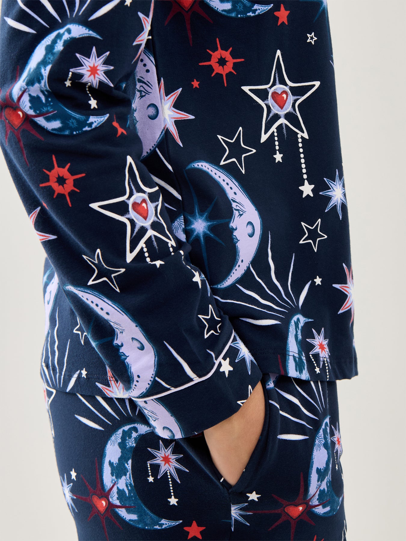 Starry Night Sky Pyjama Set Navy