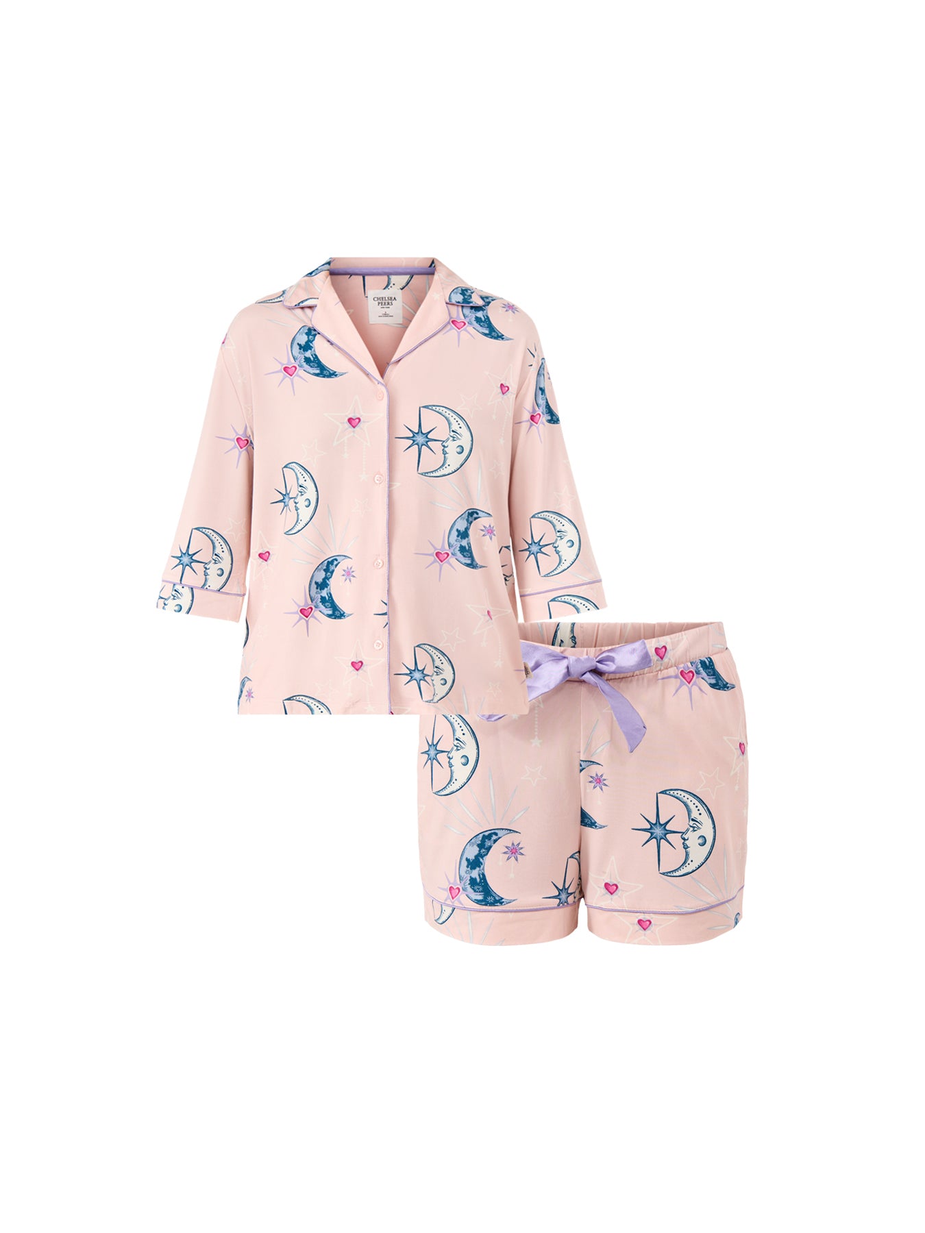 Night Sky Short Pyjama Set Pink