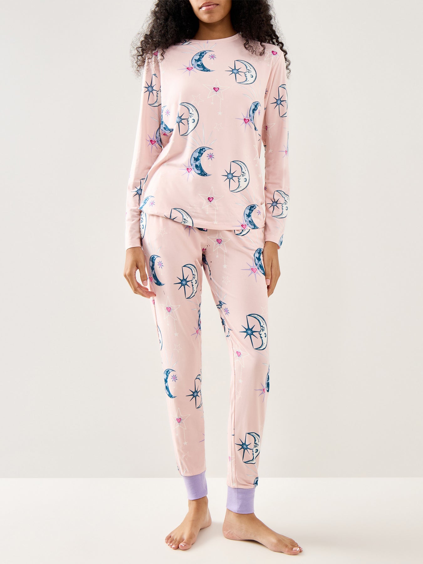 Pink Night Sky Long Set