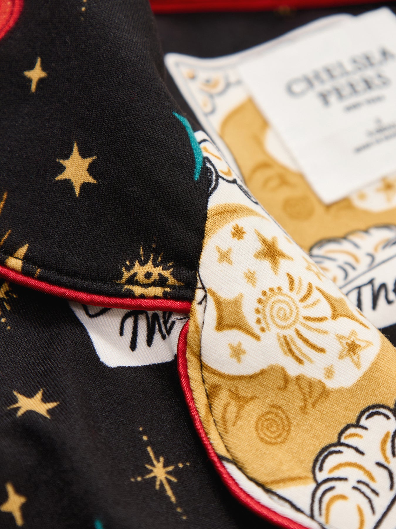 Mystical Tarot Card Pyjama Set Black Black