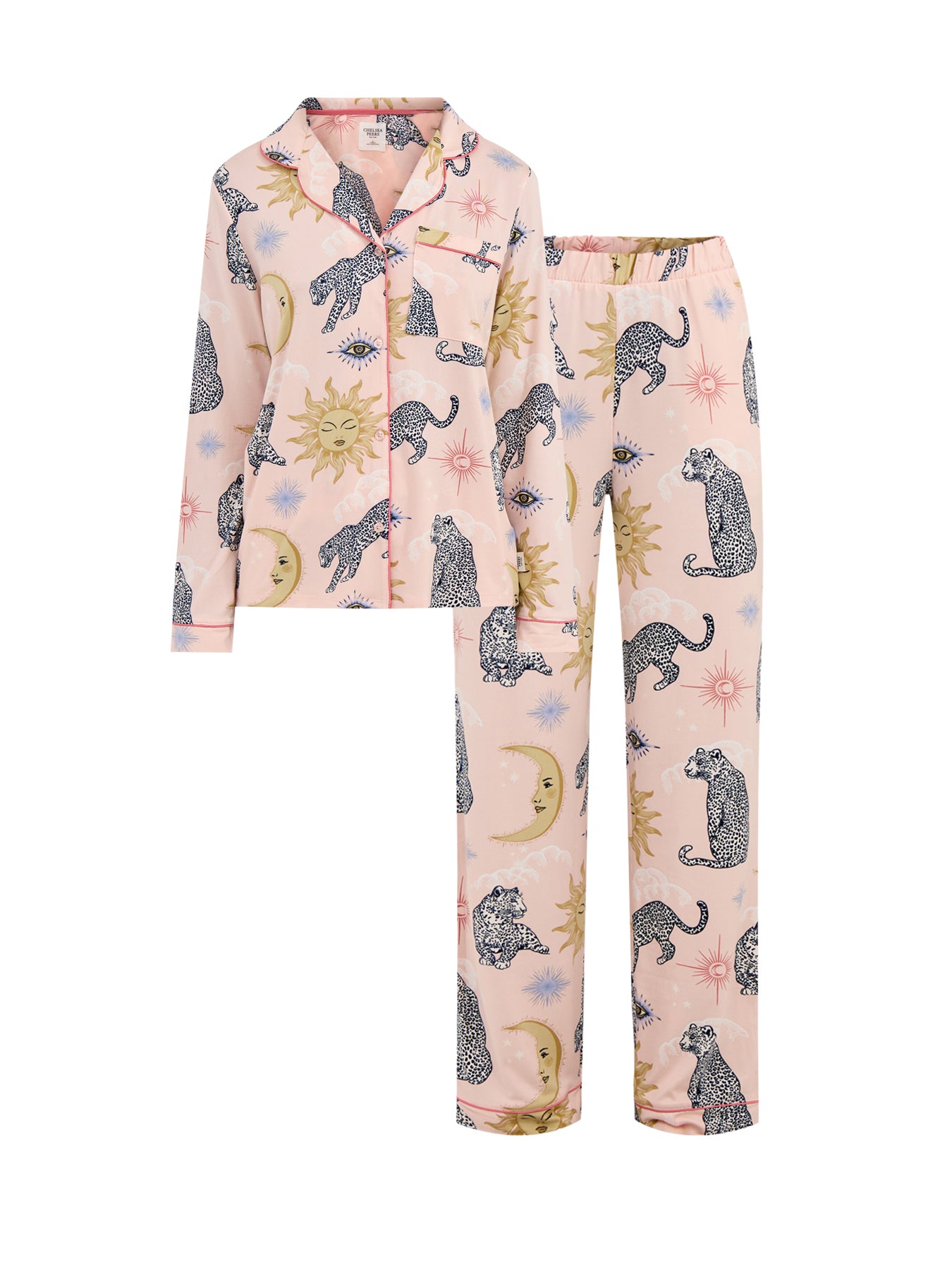 Celestial Leopard Pyjama Set Pink