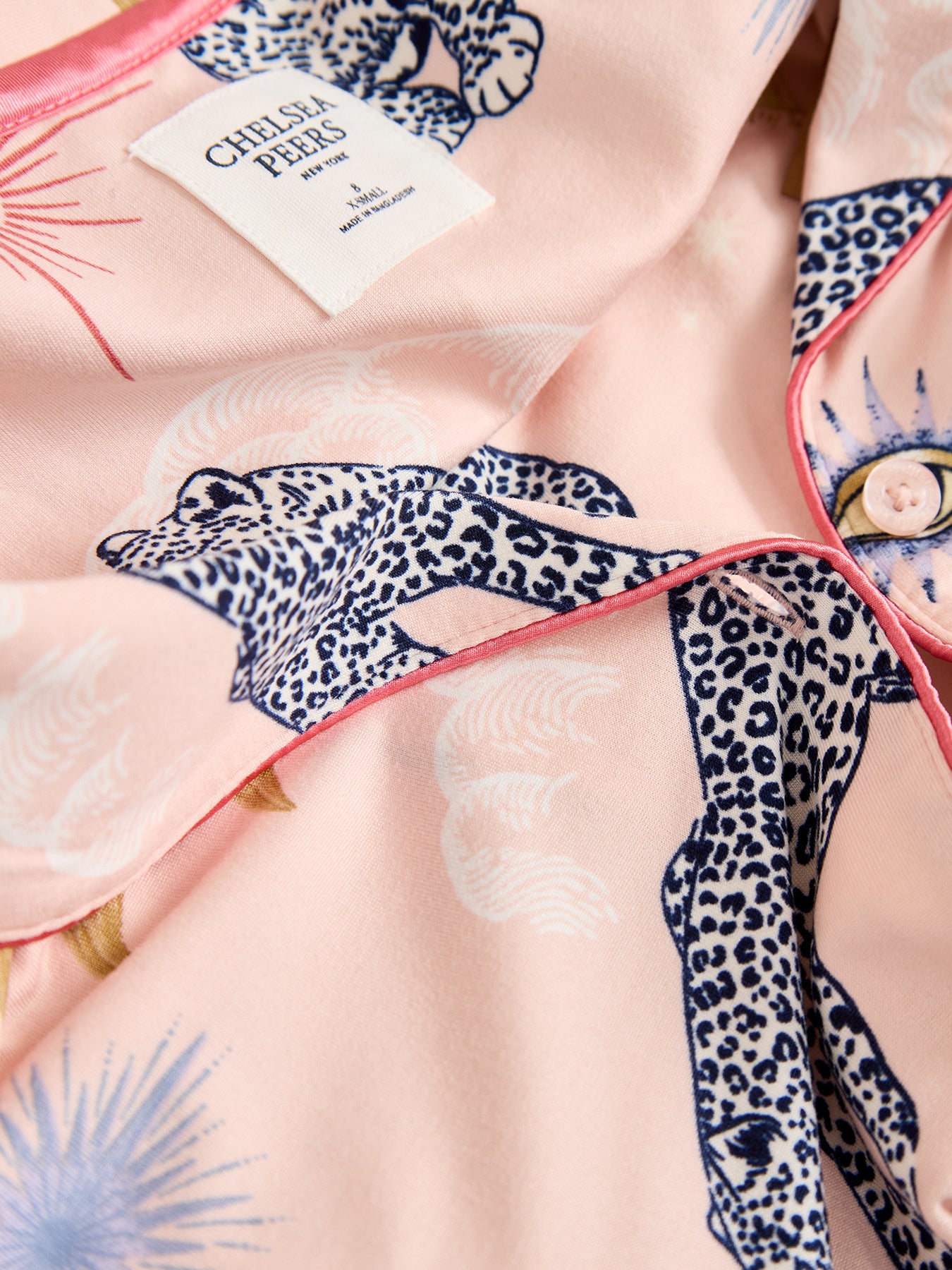 Celestial Leopard Pyjama Set Pink