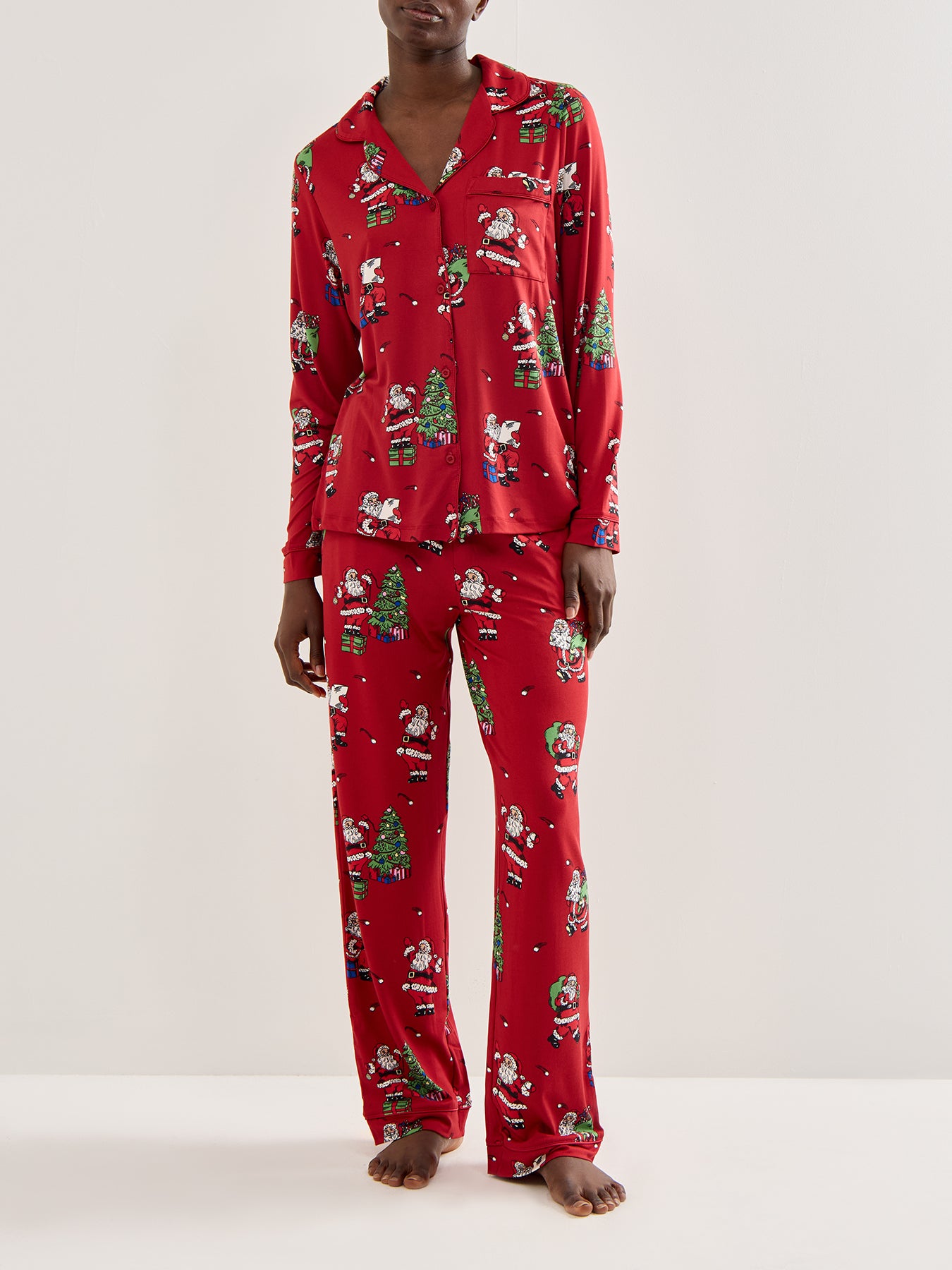 Snowball Santa Pyjama Set Red