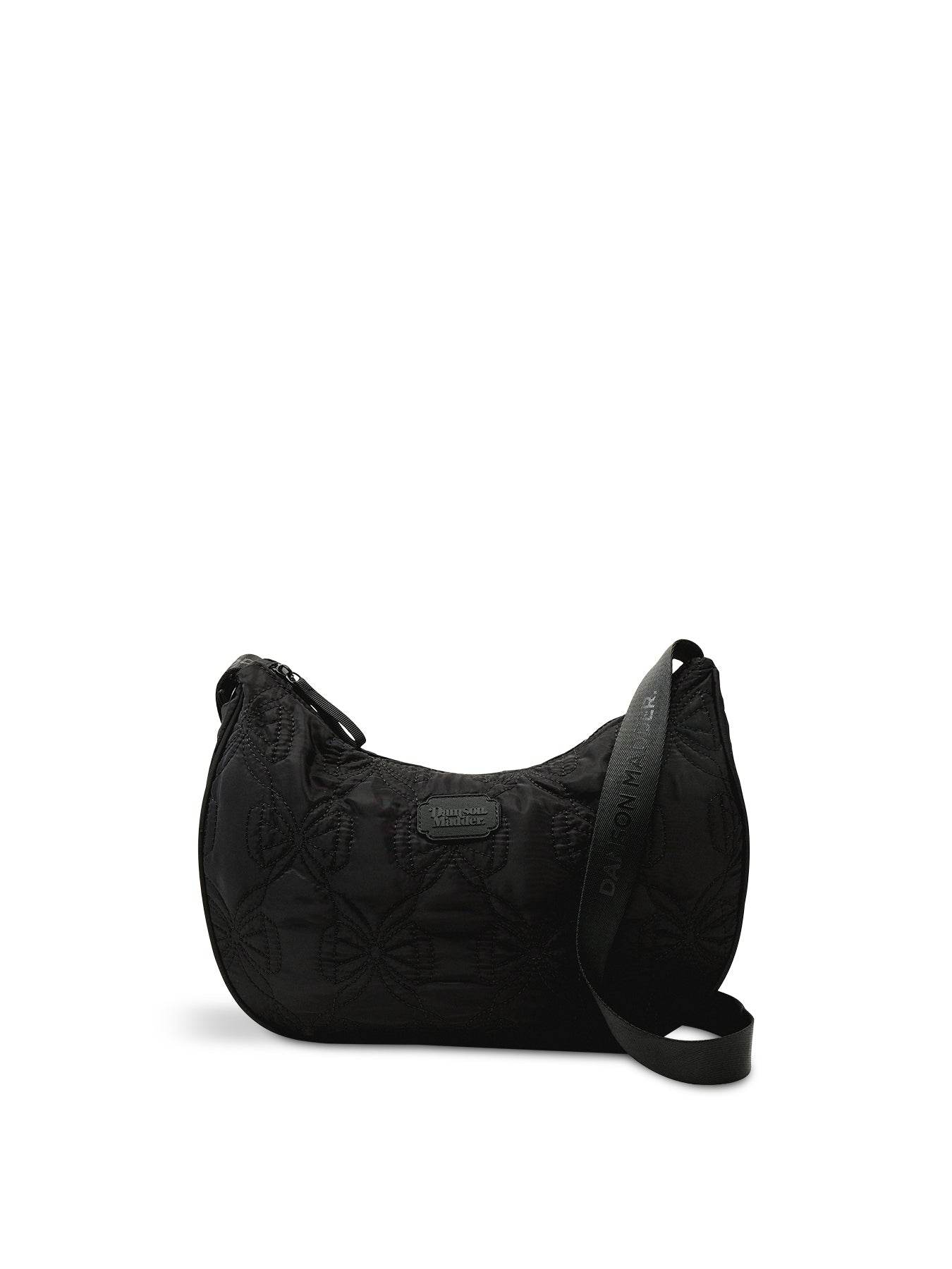 Crescent Bag with Bow Stitch Detail