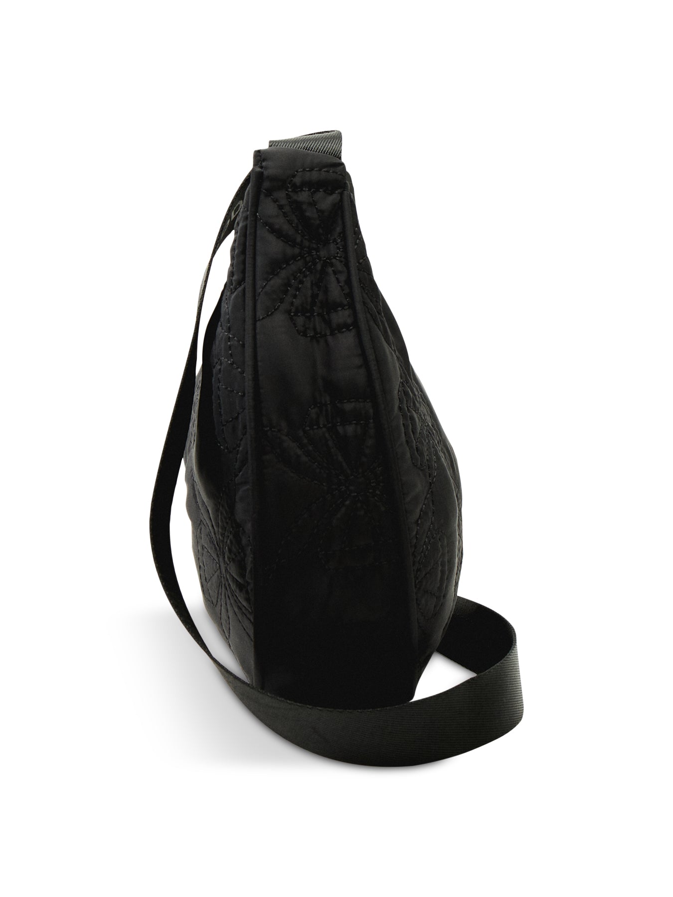 Crescent Bag with Bow Stitch Detail