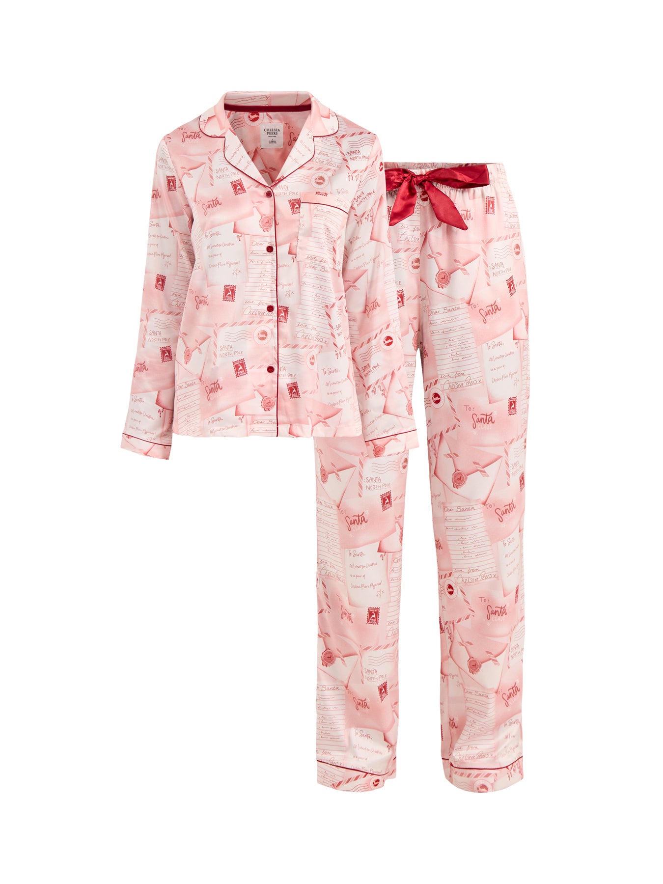 Letters To Santa Pyjama Set Pink