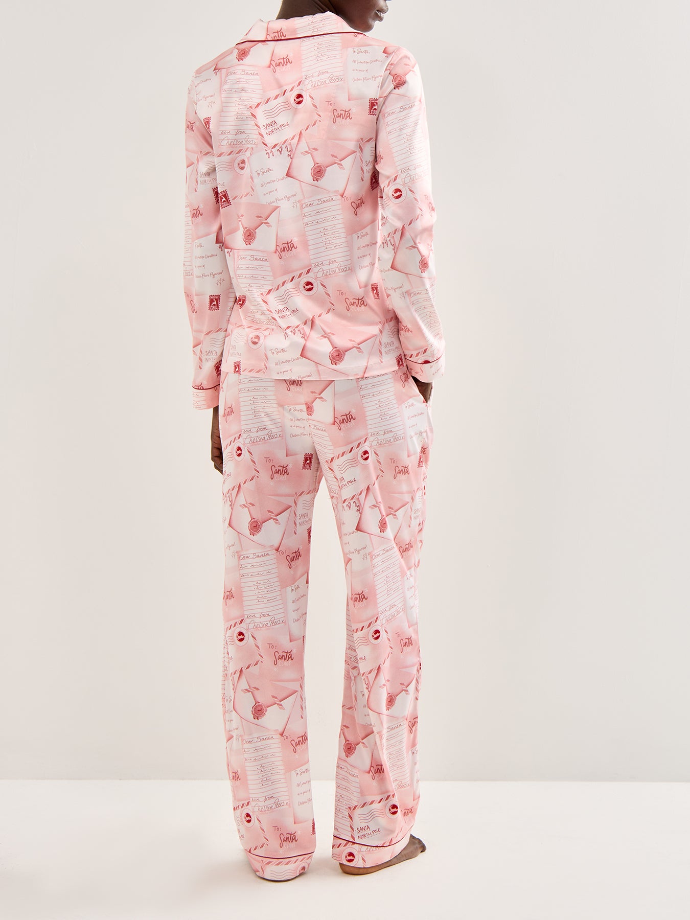 Letters To Santa Pyjama Set Pink