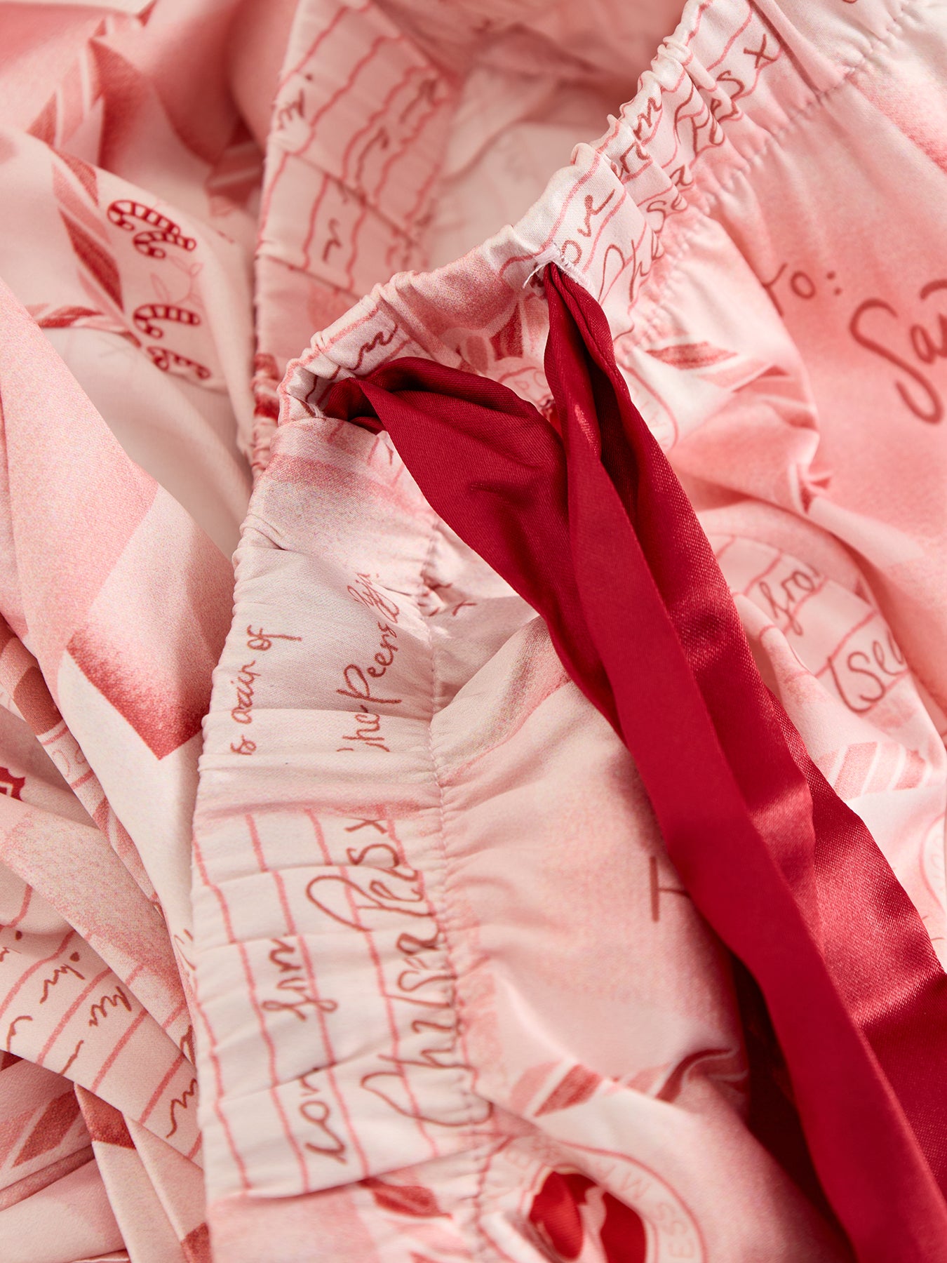 Letters To Santa Pyjama Set Pink