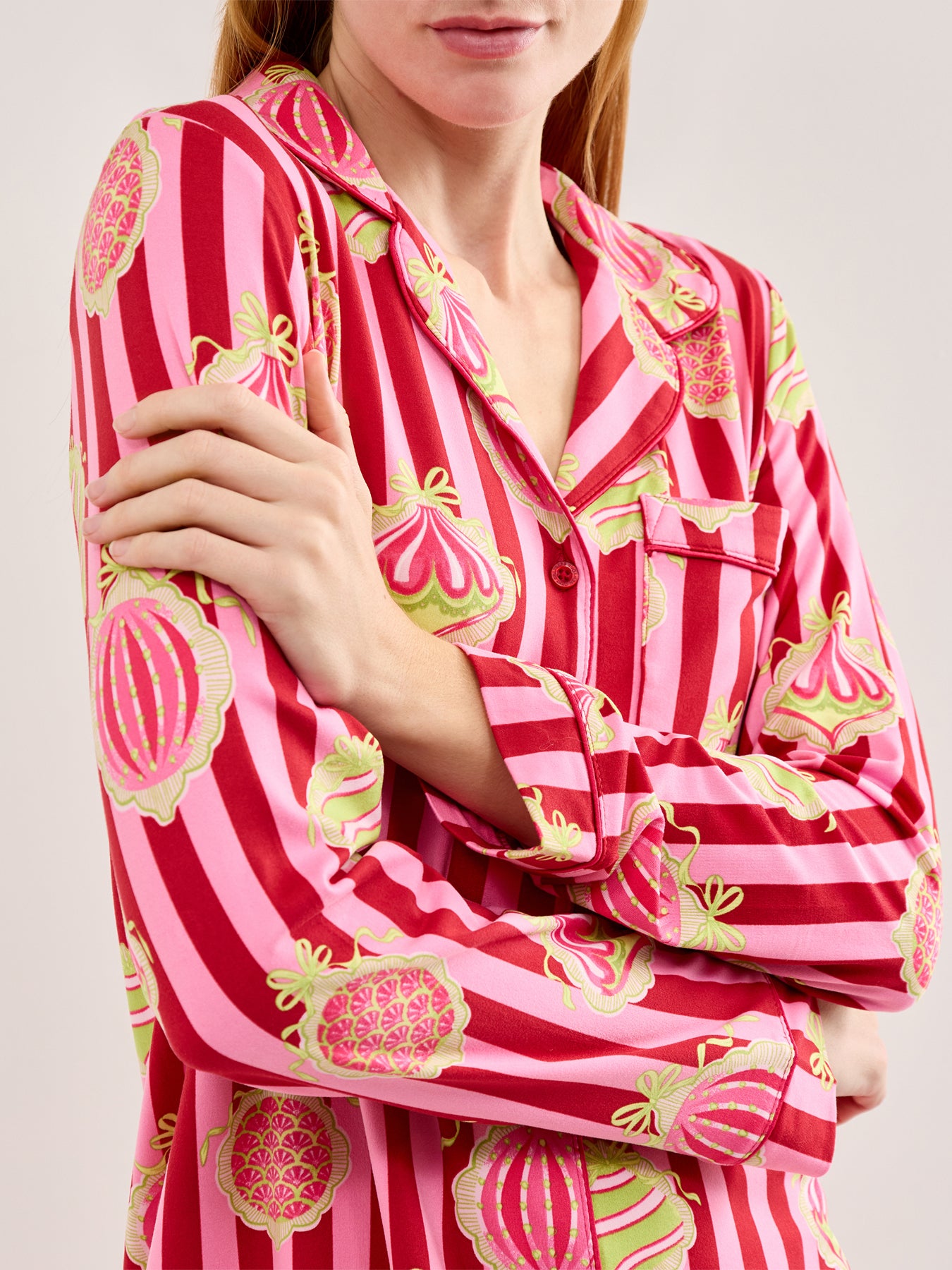 Baubles Pyjama Set Red